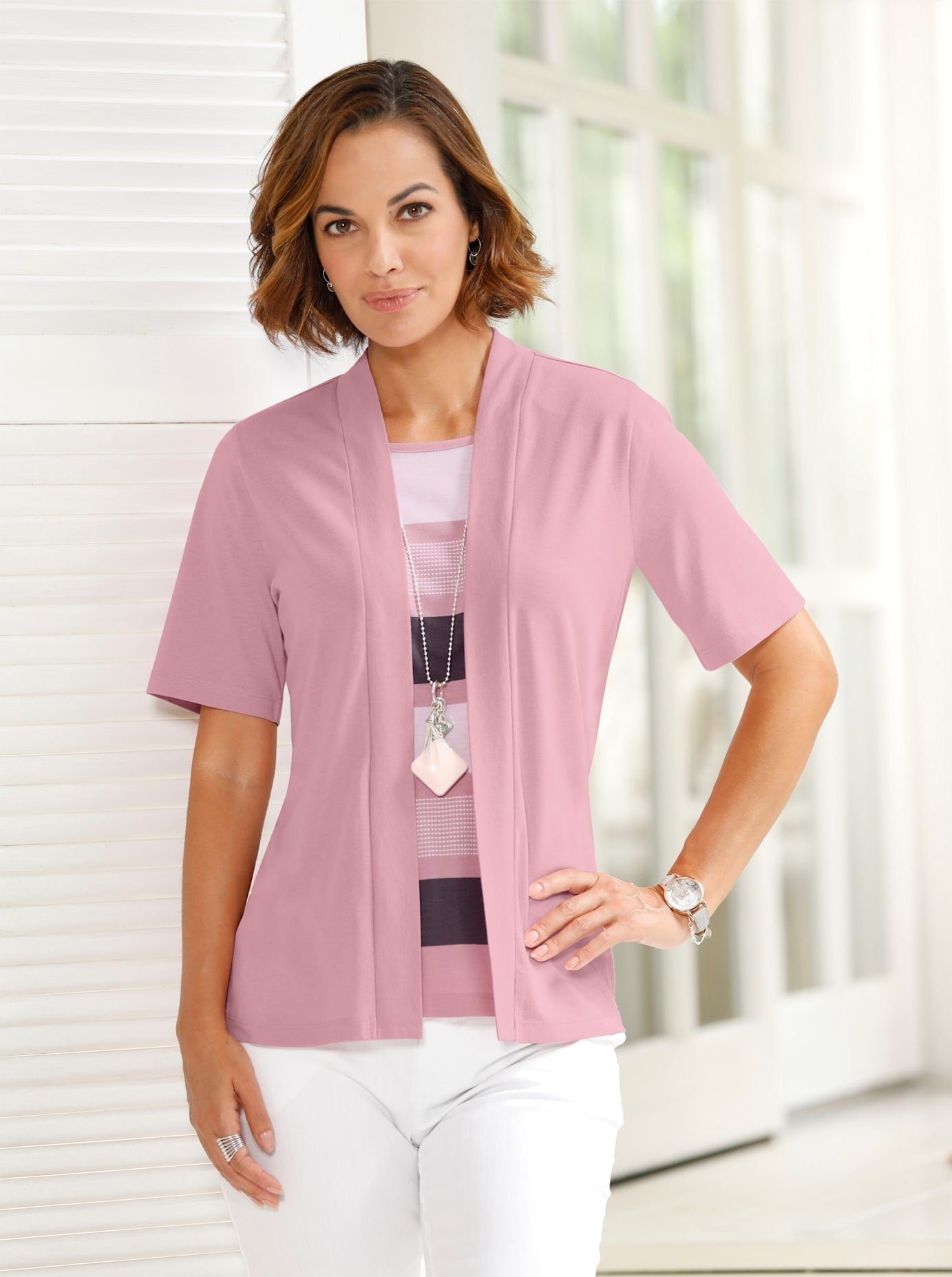 Casual Looks 2-in-1-shirt (1-delig)