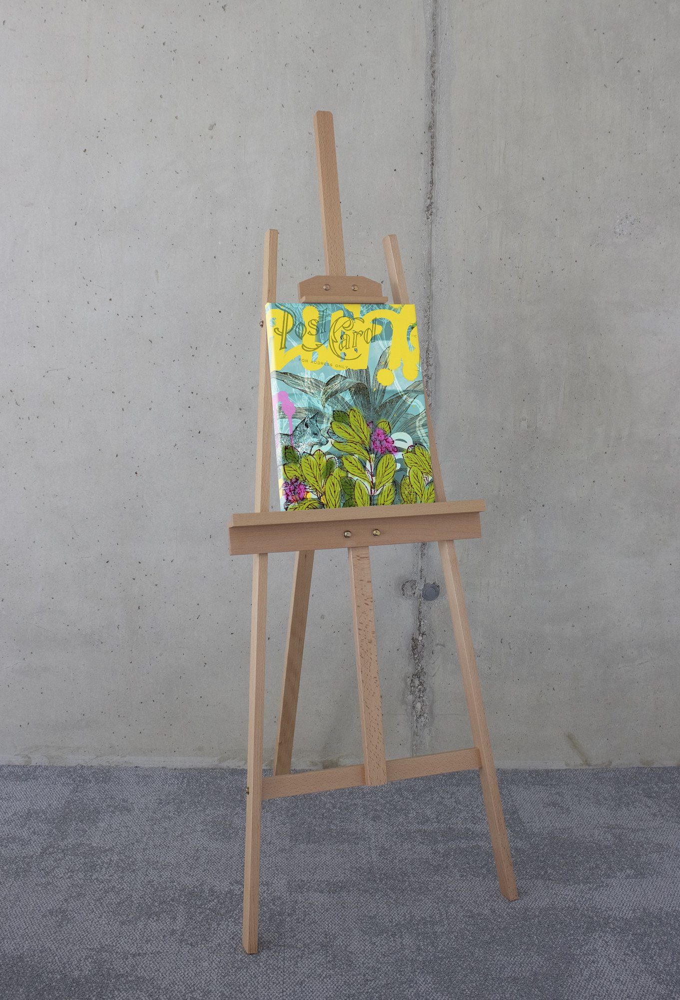 Komar Artprint op linnen Post Card - Afmeting 30 x 40 cm Canvasdoek met echt houten frame (1 stuk)