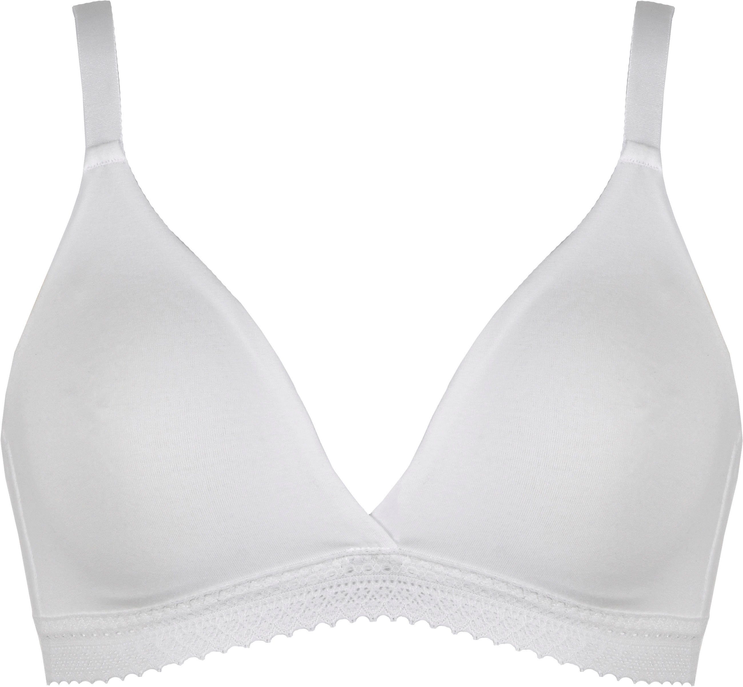 Naturana Soft-bh met fijne haakrand (2-delig, Set van 2)