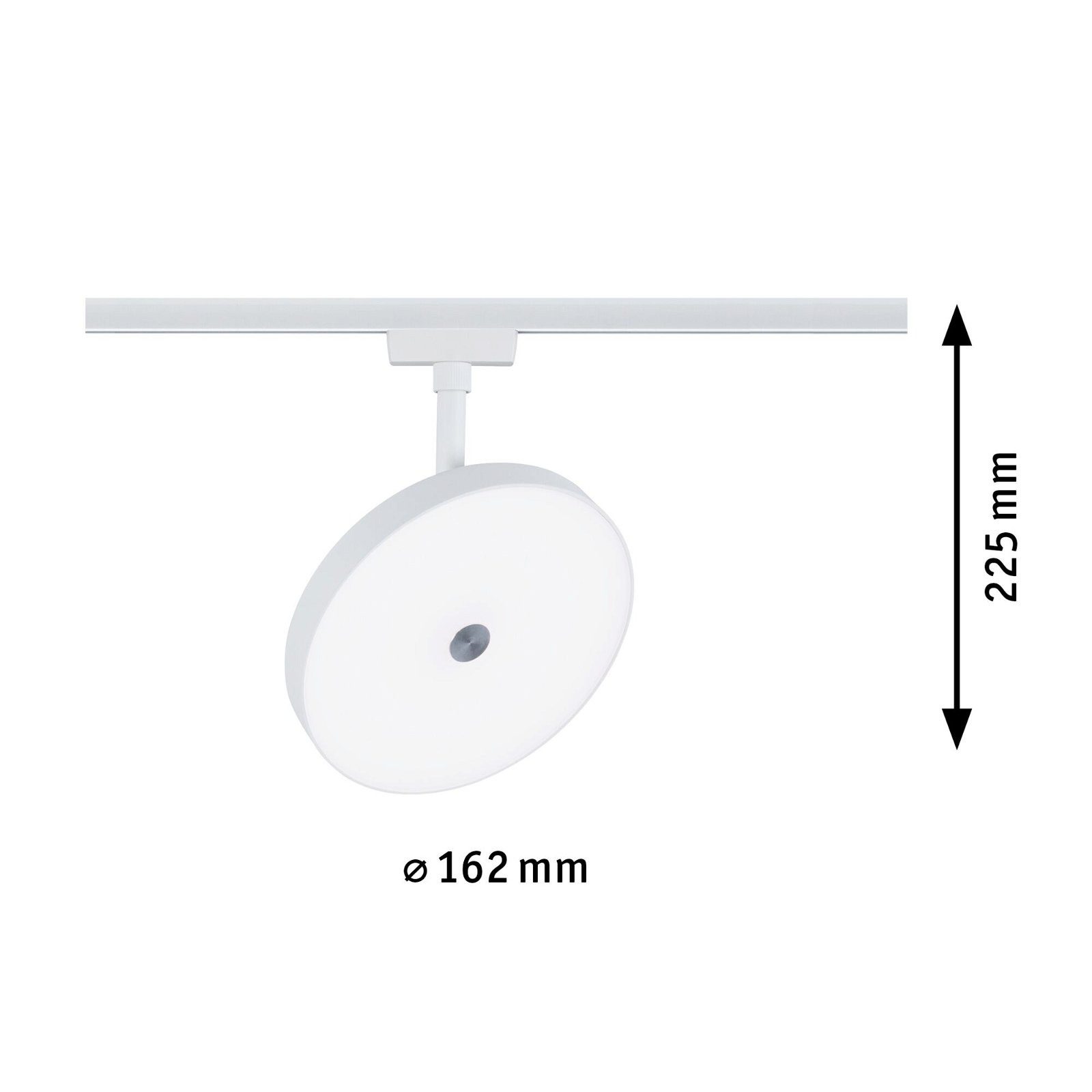 Paulmann Railsysteem-lampen URail rail spot Hildor 850lm 15W 4000K 230V Chroom mat