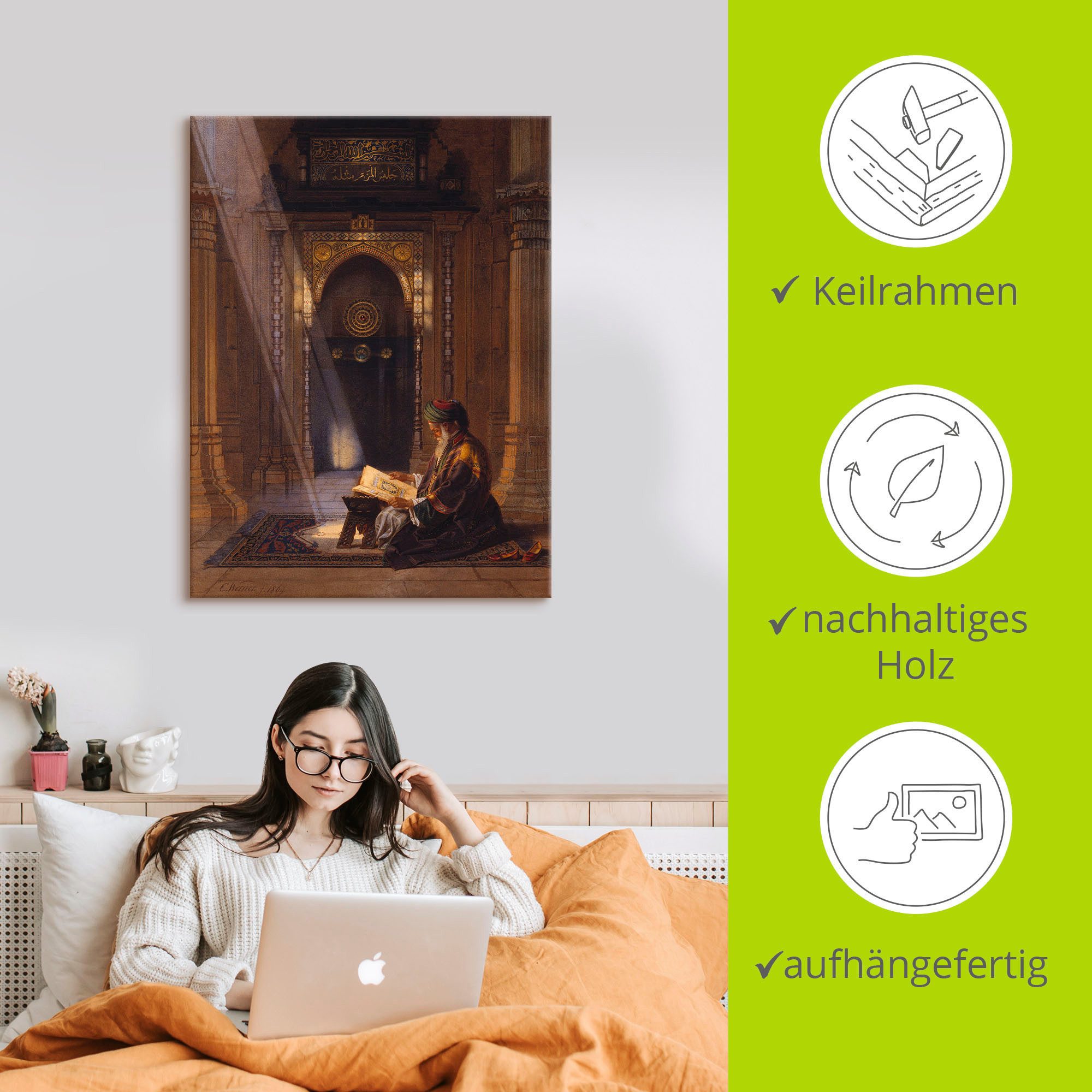 Artland Artprint In de moskee. als artprint op linnen, poster, muursticker in verschillende maten