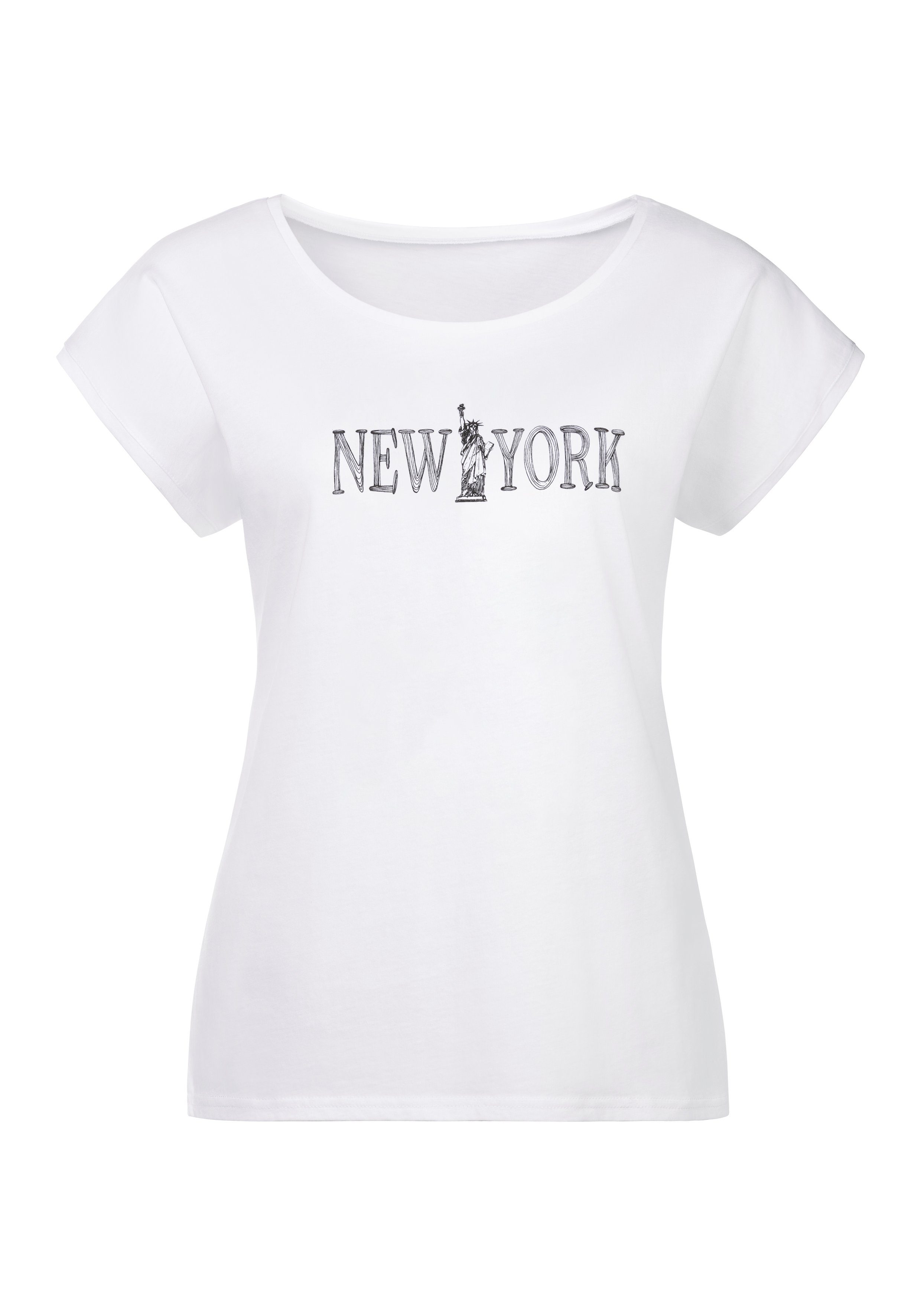 Vivance T-shirt met een modieuze print voor (Set van 2)
