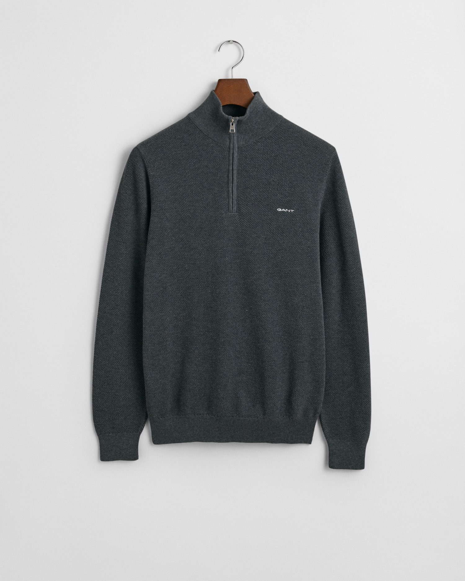 Gant Schipperstrui COTTON PIQUE HALF ZIP