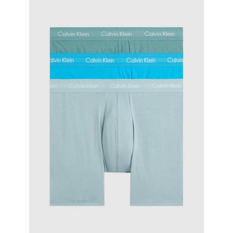 Calvin Klein Boxershorts long 3-pack blauw-groen