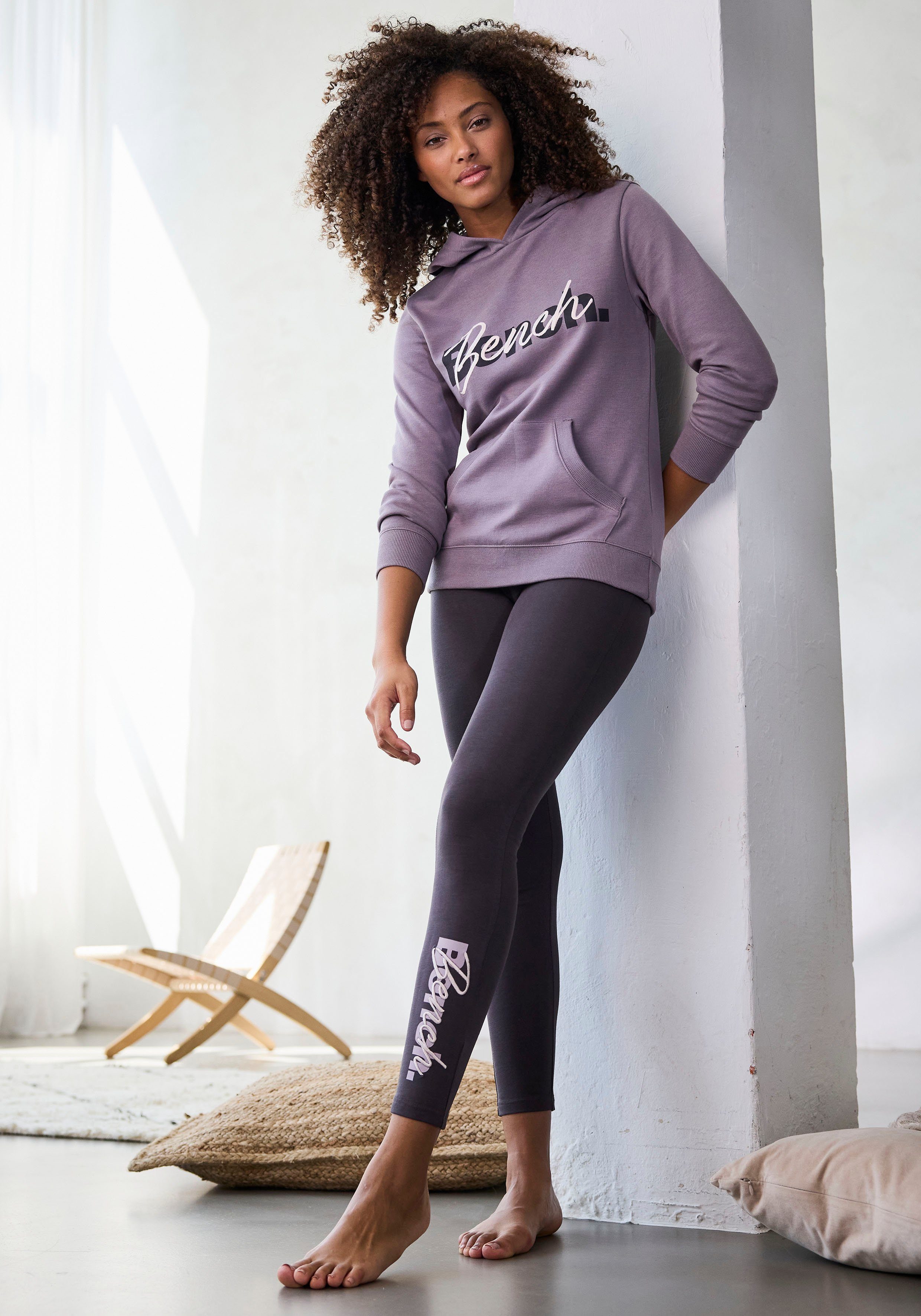 Bench. Loungewear Hoodie met kangoeroezak, loungepak, hoodie