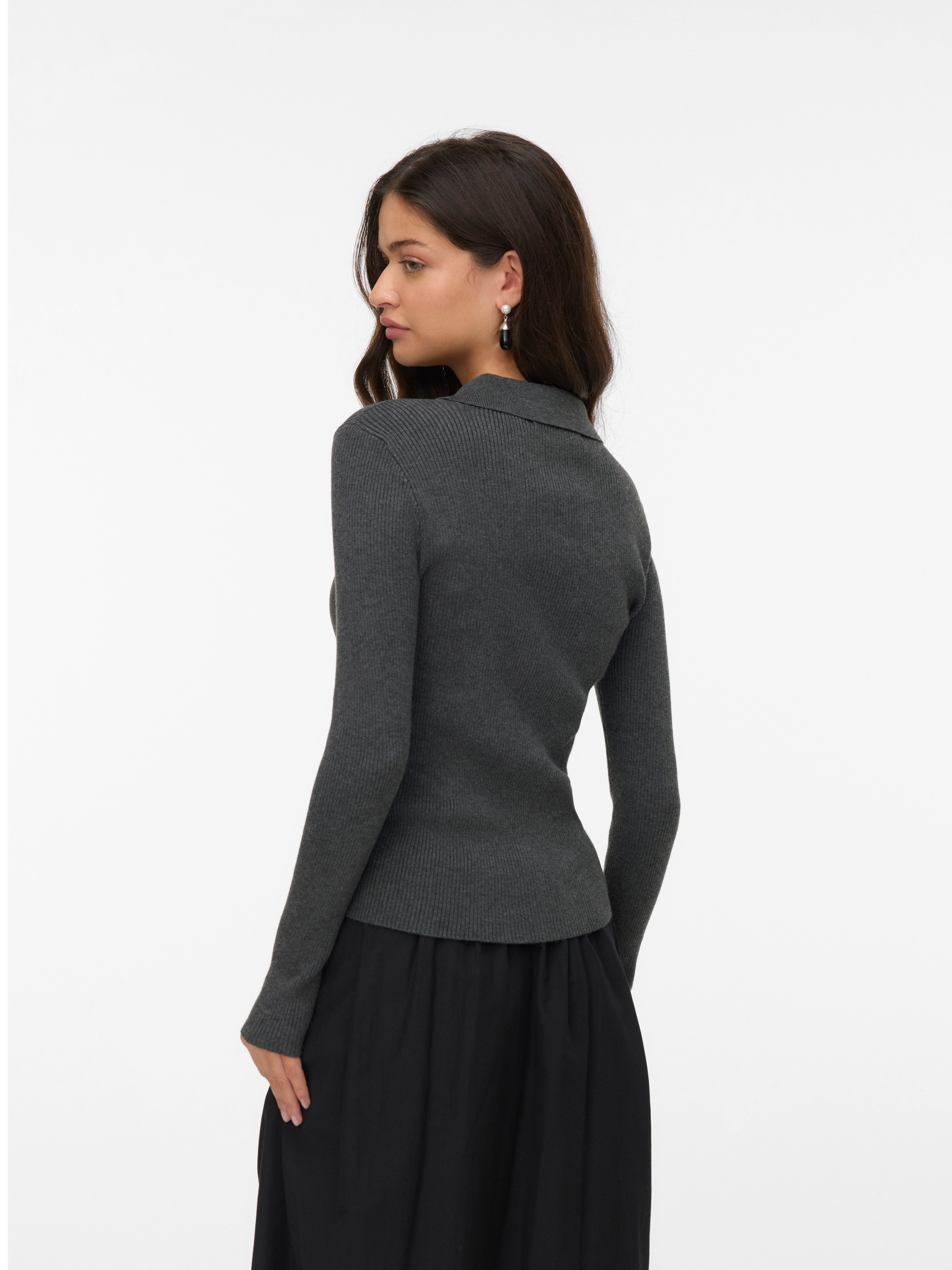 Vero Moda Trui met polokraag VMSILJERIB LS POLONECK PULLOVER NOOS