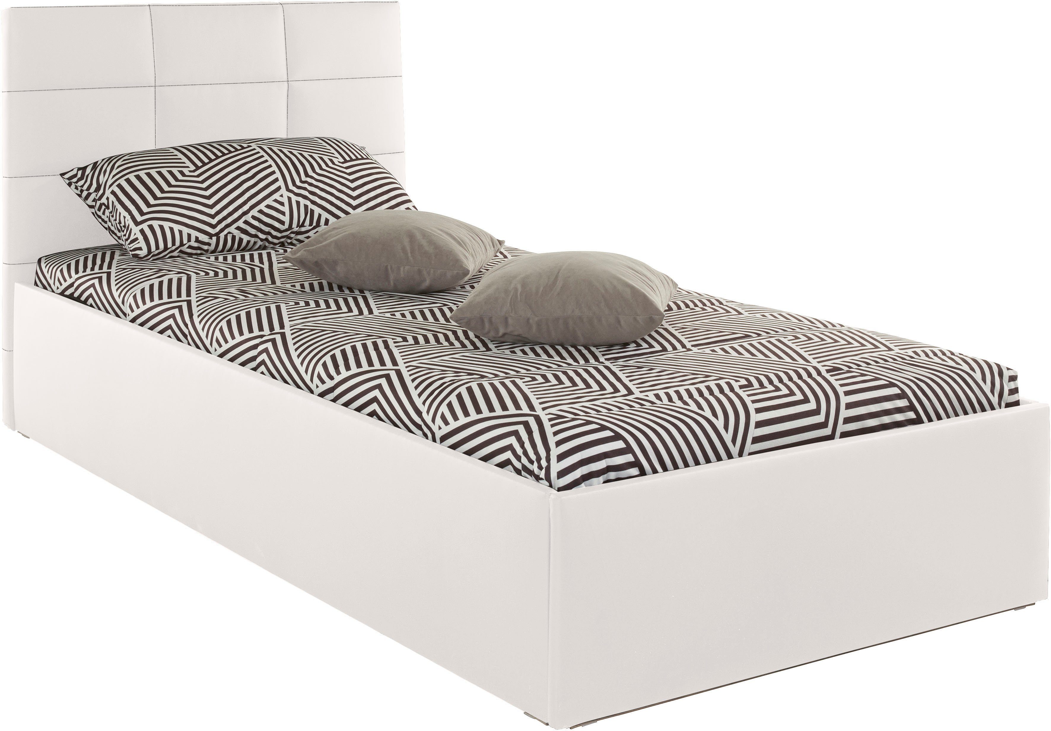 Westfalia Polsterbetten Gestoffeerd bed met bedkist bij uitvoering met matras, in 2 hoogten