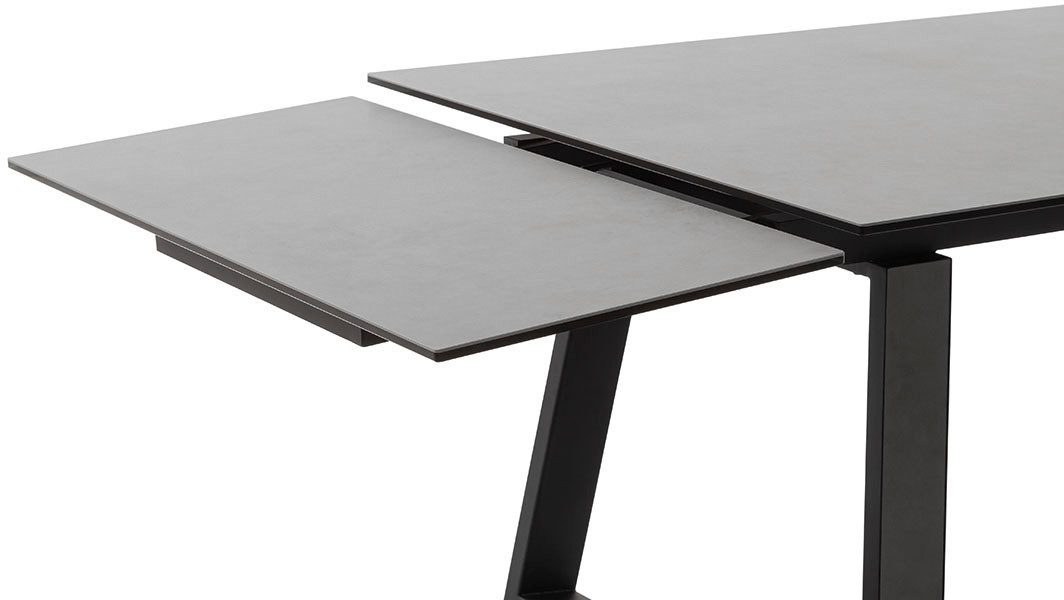 MCA furniture Eettafel NARBONNE onderstel tafel 200-300 cm Keramiek, metaal, eindschuif, uittrekbaar, tafelblad 13 mm, 10-12 personen