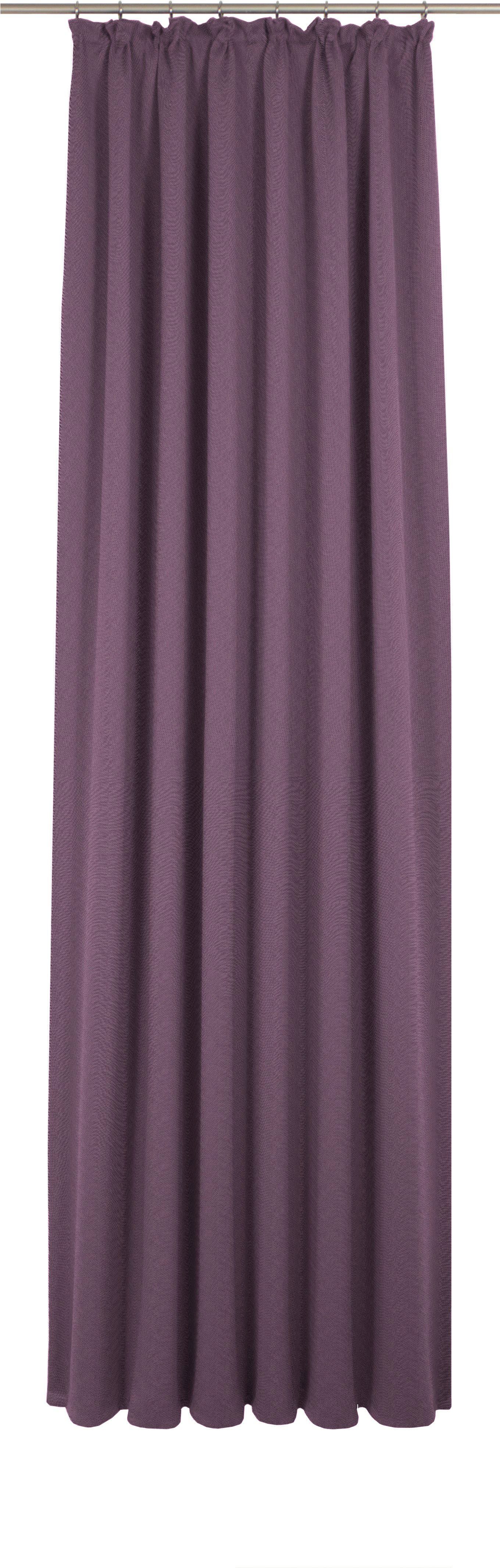 Wirth Gordijn Uni Collection (1 stuk) vitrage maat 142 cm x 325 cm paars