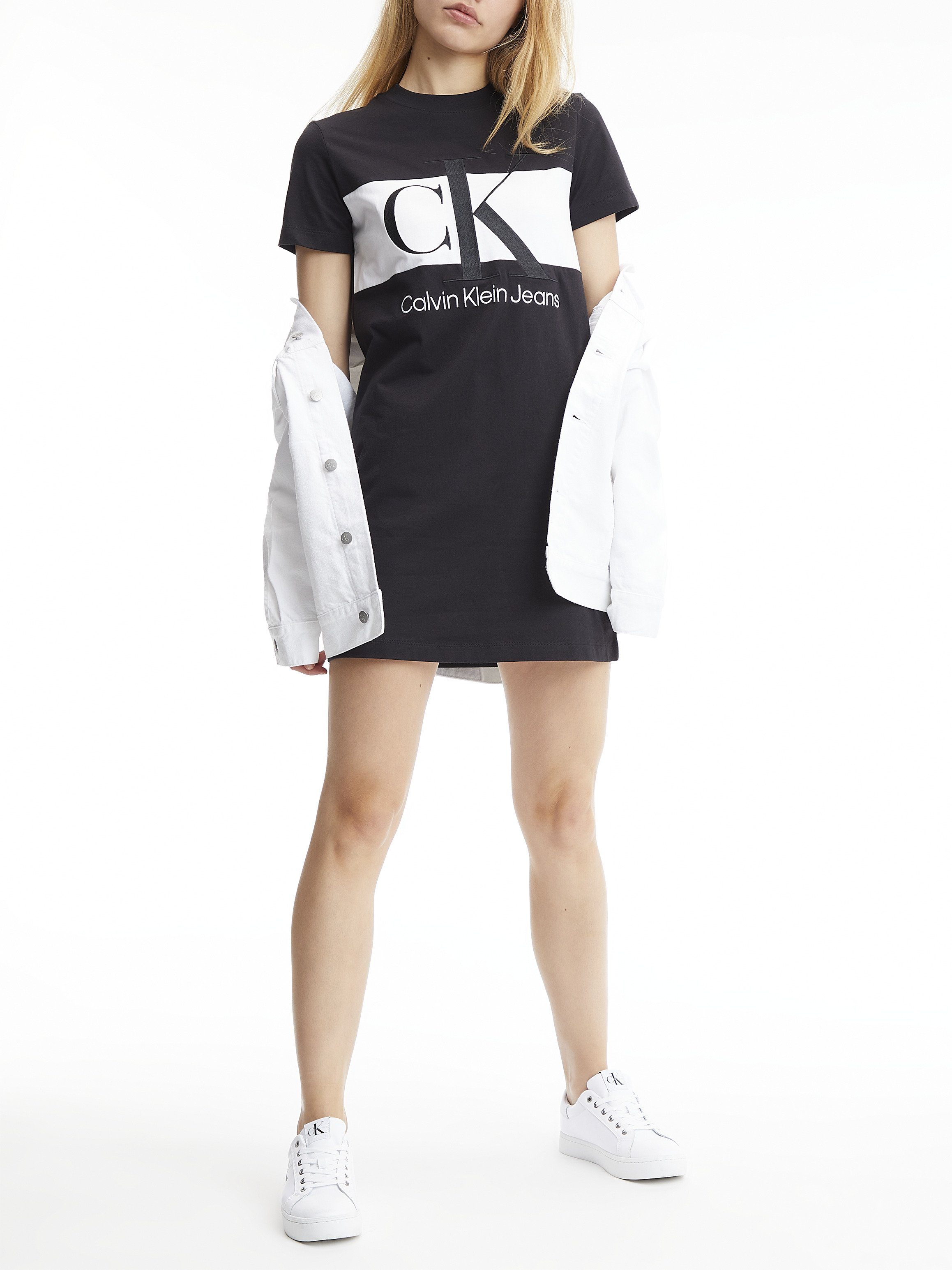 Calvin Klein Shirtjurk BLOCKING T-SHIRT DRESS