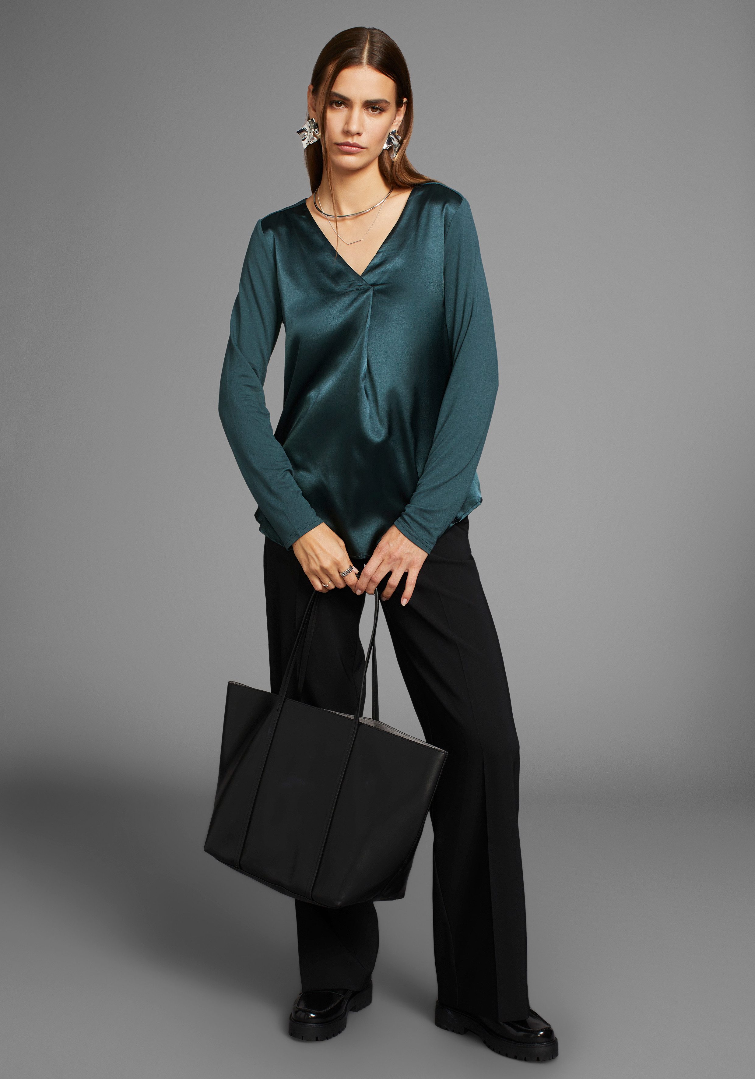 HECHTER PARIS Shirtblouse met v-hals