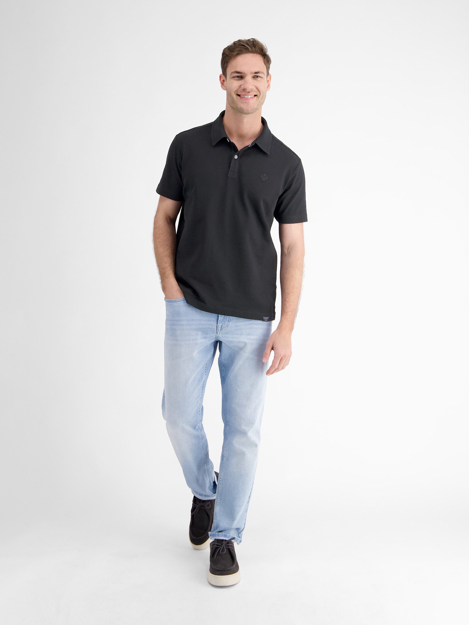 Lerros Poloshirt LERROS basic poloshirt met borstzak, effen