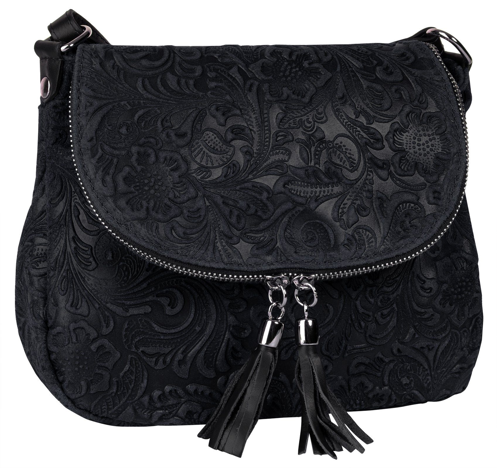 Samantha Look Schoudertas echt leer, made in italy