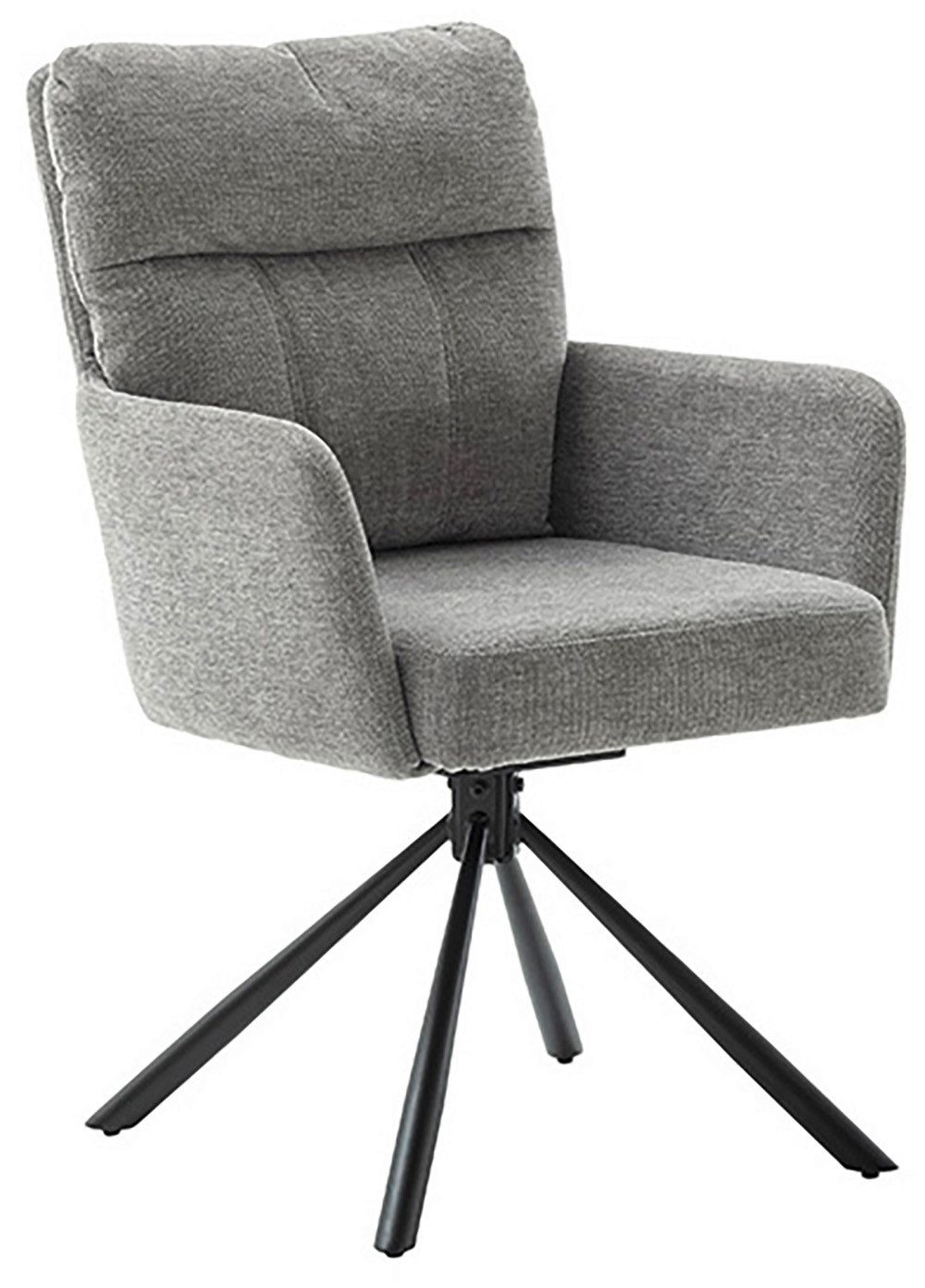 MCA furniture Eetkamerstoel (2-set), draaibaar 180°, pocketvering, zithoogte ca. 50 cm