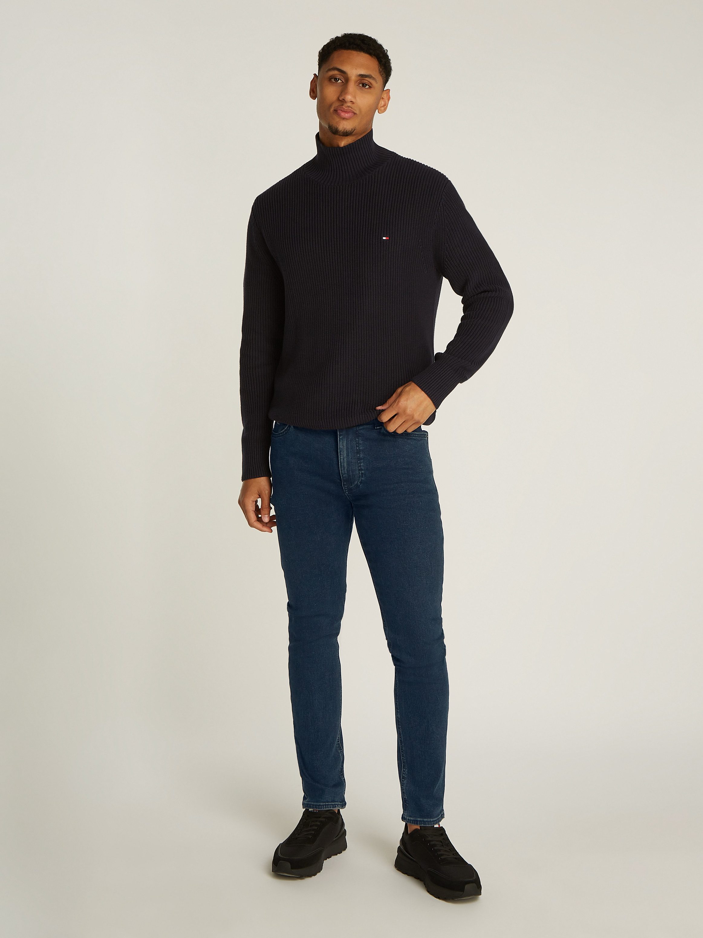 TOMMY JEANS Skinny fit jeans met logoborduursels