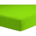 schlafgut hoeslaken mako-jersey gemakkelijk in onderhoud en absorberend (1 stuk) groen