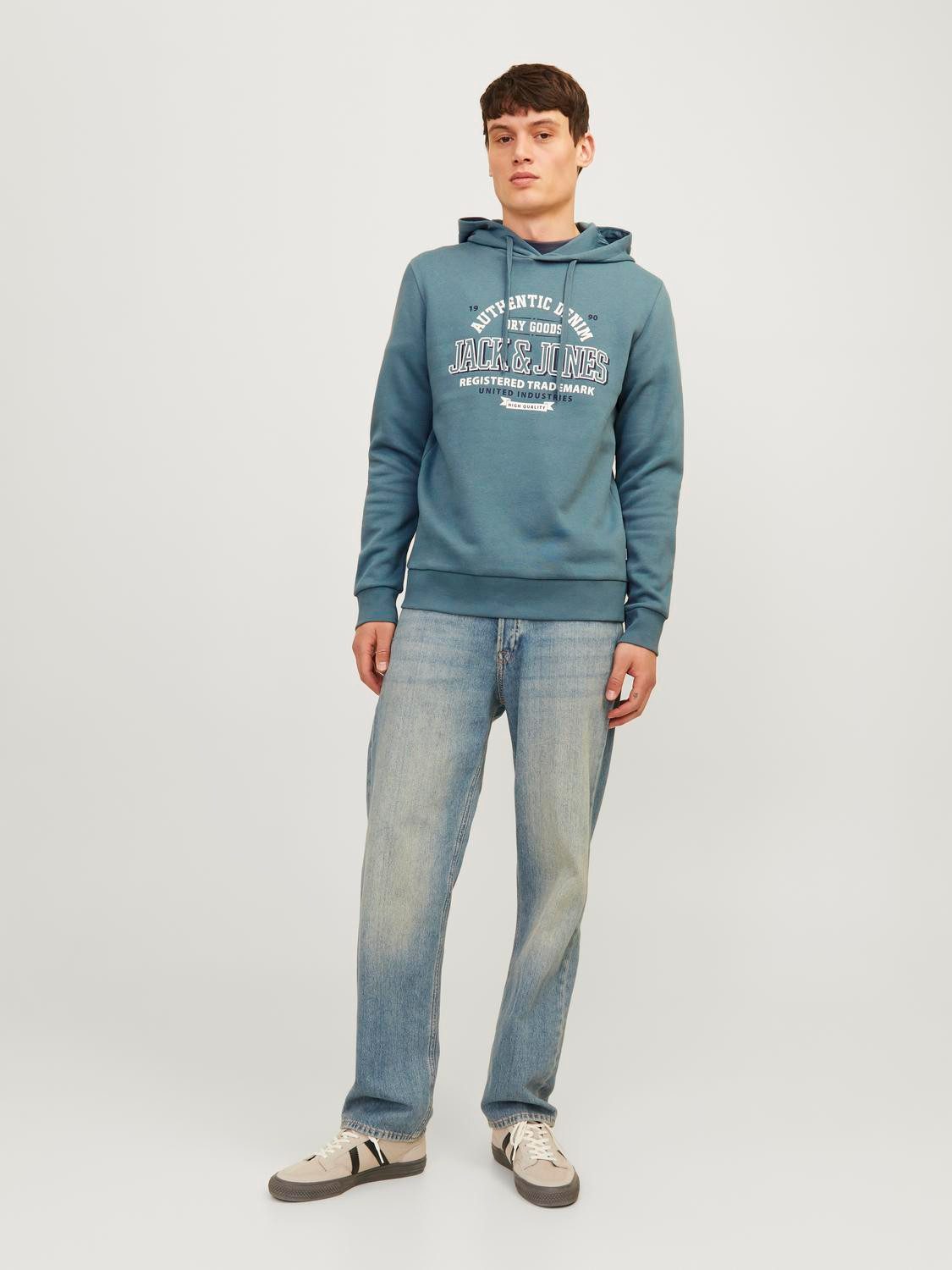 Jack & Jones Hoodie JJELOGO SWEAT HOOD 2 COL 24 25 NOOS