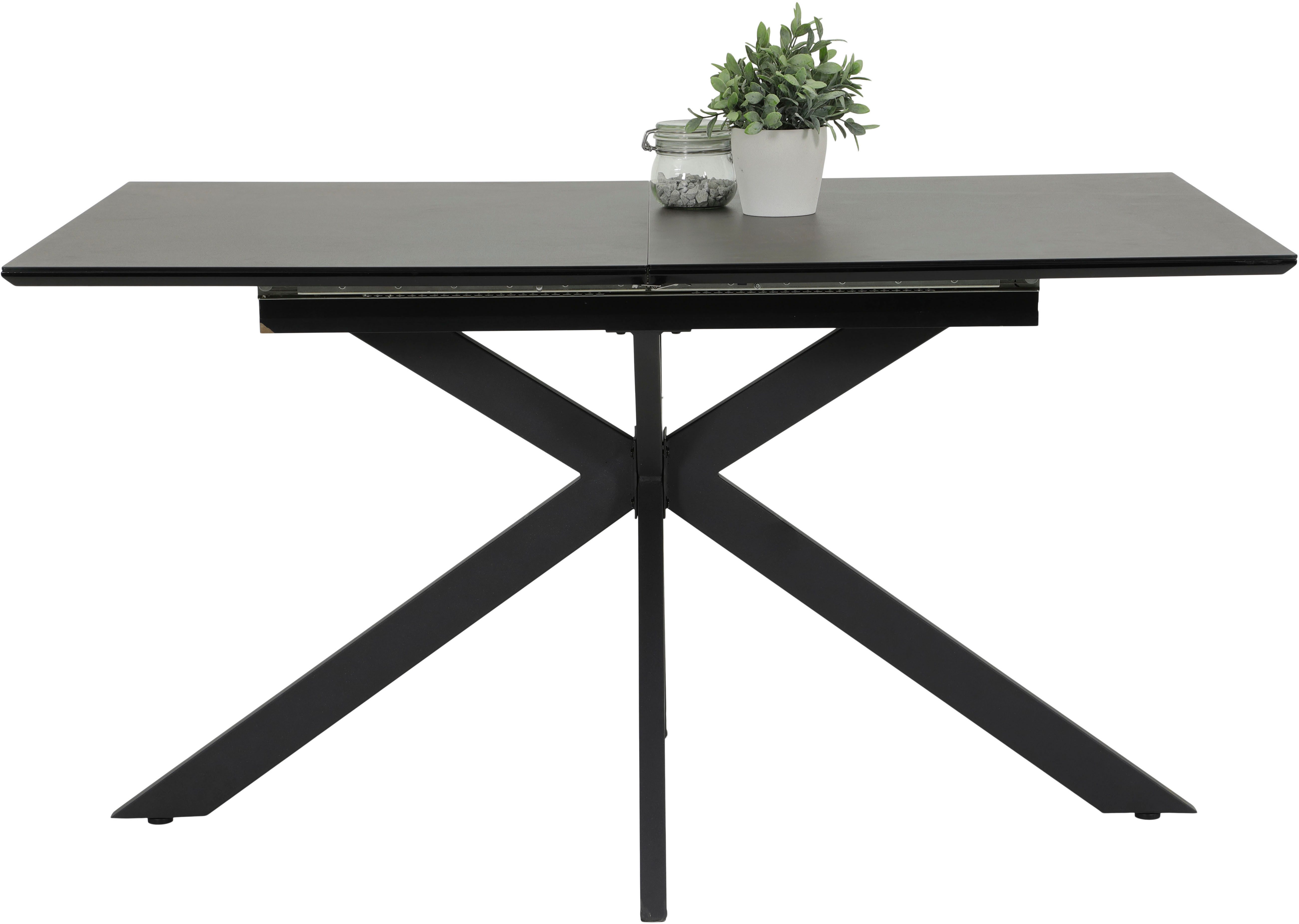 HELA Eethoek Havel Tafel 140-180x90 cm, synchron-uittrek, stoel 360° draaibaar, armleuningen (7-delig)