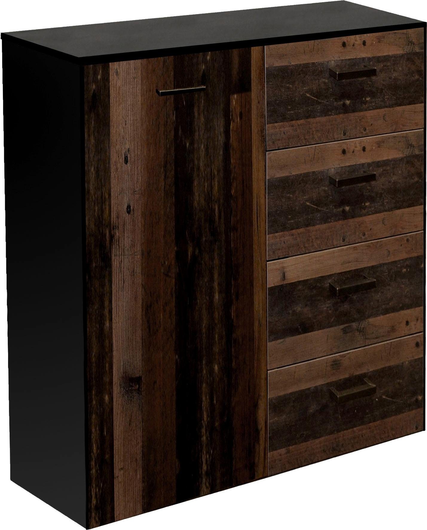 Mäusbacher Kast Texas Breedte 118 cm dressoirs zwart