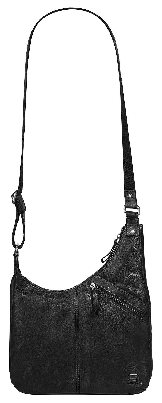 Spikes & Sparrow Schoudertas echt leder