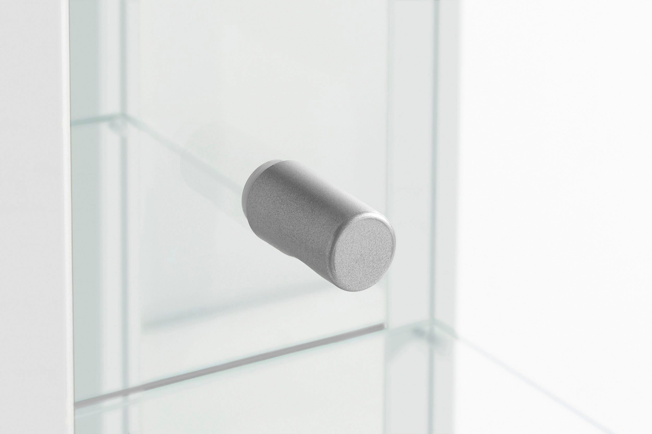 fif möbel Vitrinekast OPTIMA Staande vitrine, glazen deuren, 7 planken, LED, veelzijdig, perfect voor verzamelaars