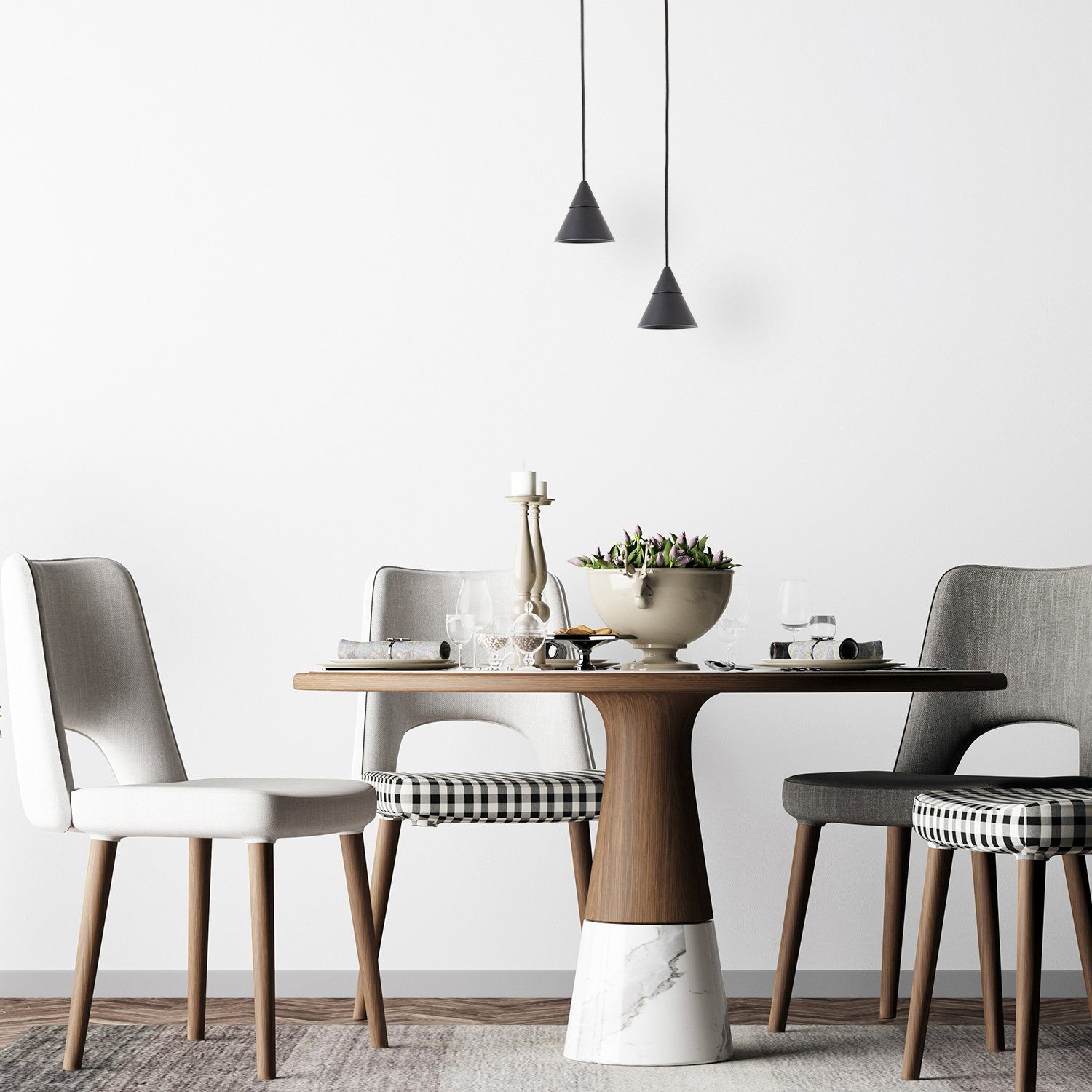 Paco Home Hanglamp Clea LED hanglamp woonkamer eetkamer keukenlamp hangend