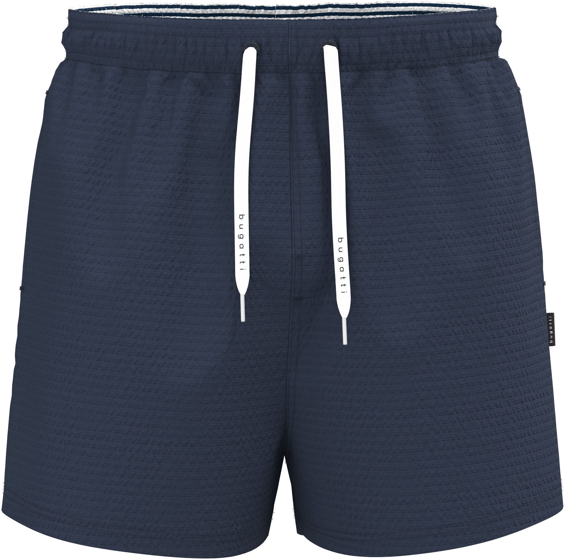 bugatti Zwemshort Charlie Seersucker structuur heren zwembroeken maat XXL blauw