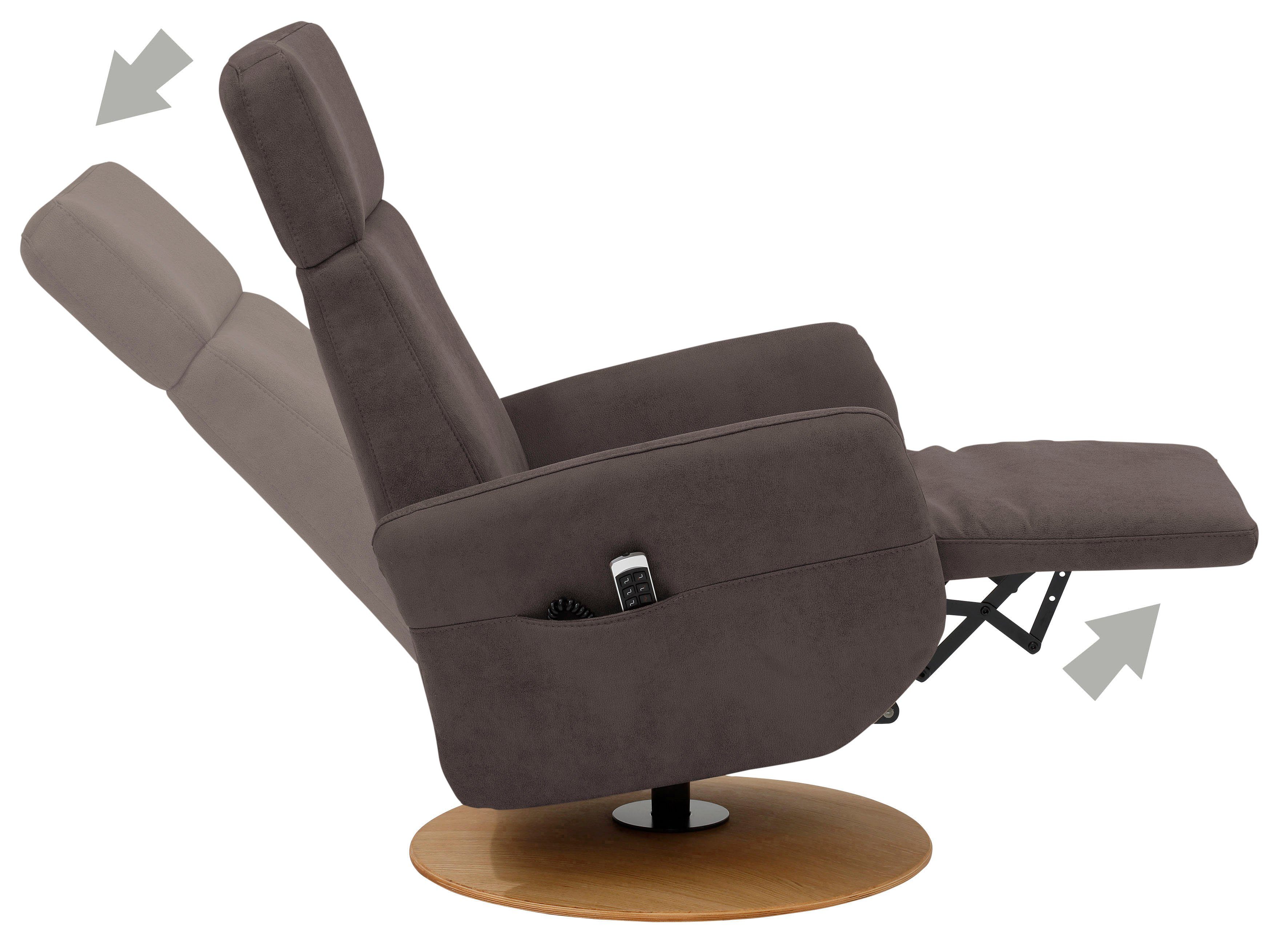 sit&more Relaxfauteuil Cobra naar keuze met 2 motoren, 2 motoren en accu of met 2 motoren