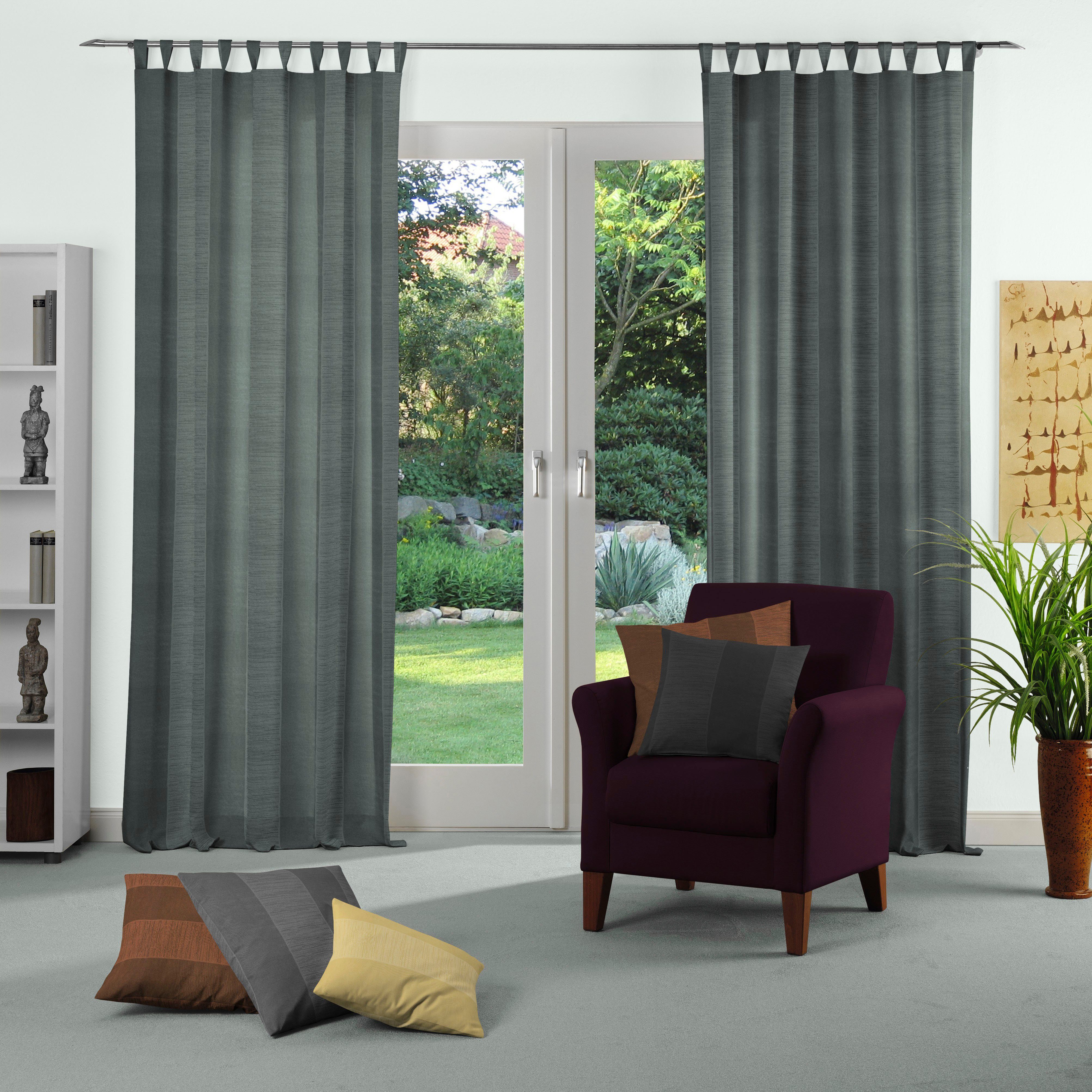 Wirth Gordijn Niederau (1 stuk) kant & klaar gordijnen maat 132 cm x 225 cm groen