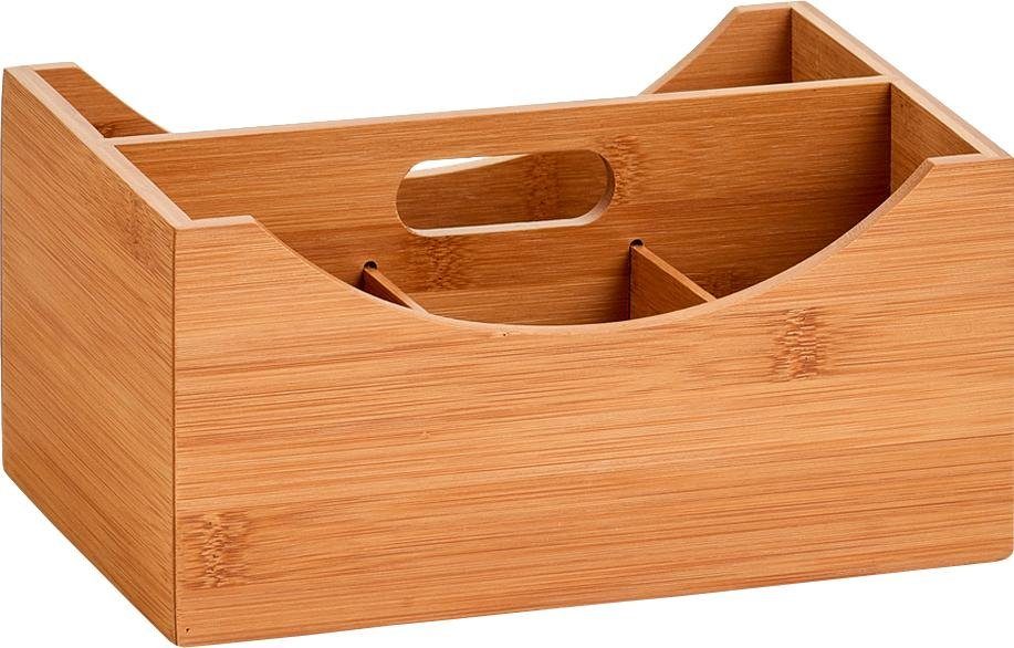 Zeller Present Opbergbox Bamboe, praktische grip en indeling