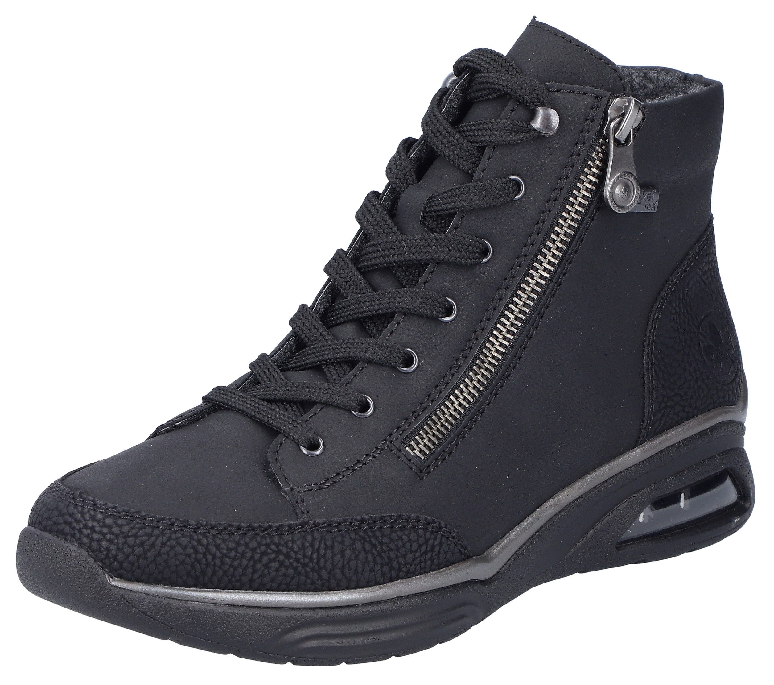 Rieker Sneakers vrijetijdsschoen, lage schoen, veterschoen met riekertex-membraan