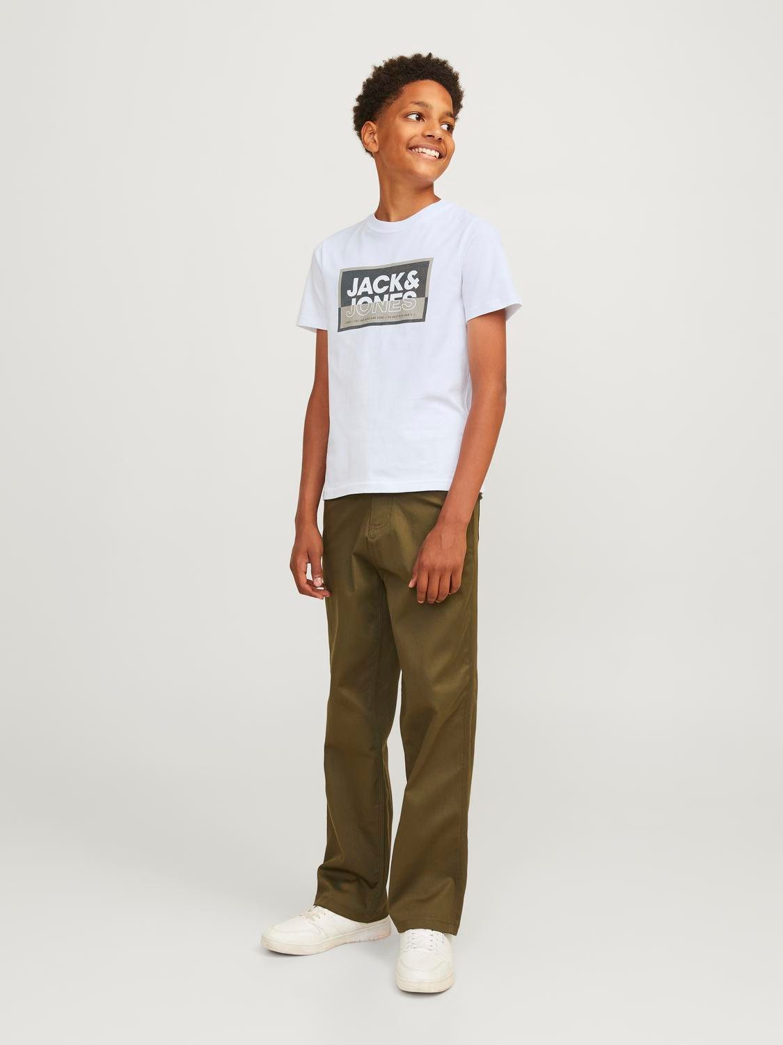 Jack & Jones Junior T-shirt JCOLOGAN SS24/25 TEE SS CREW NECK SS JNR