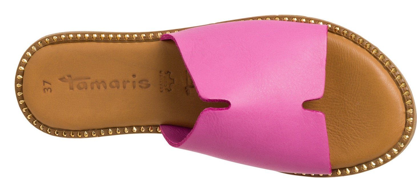 Tamaris Slippers zomerschoen, slippers met brede bandage