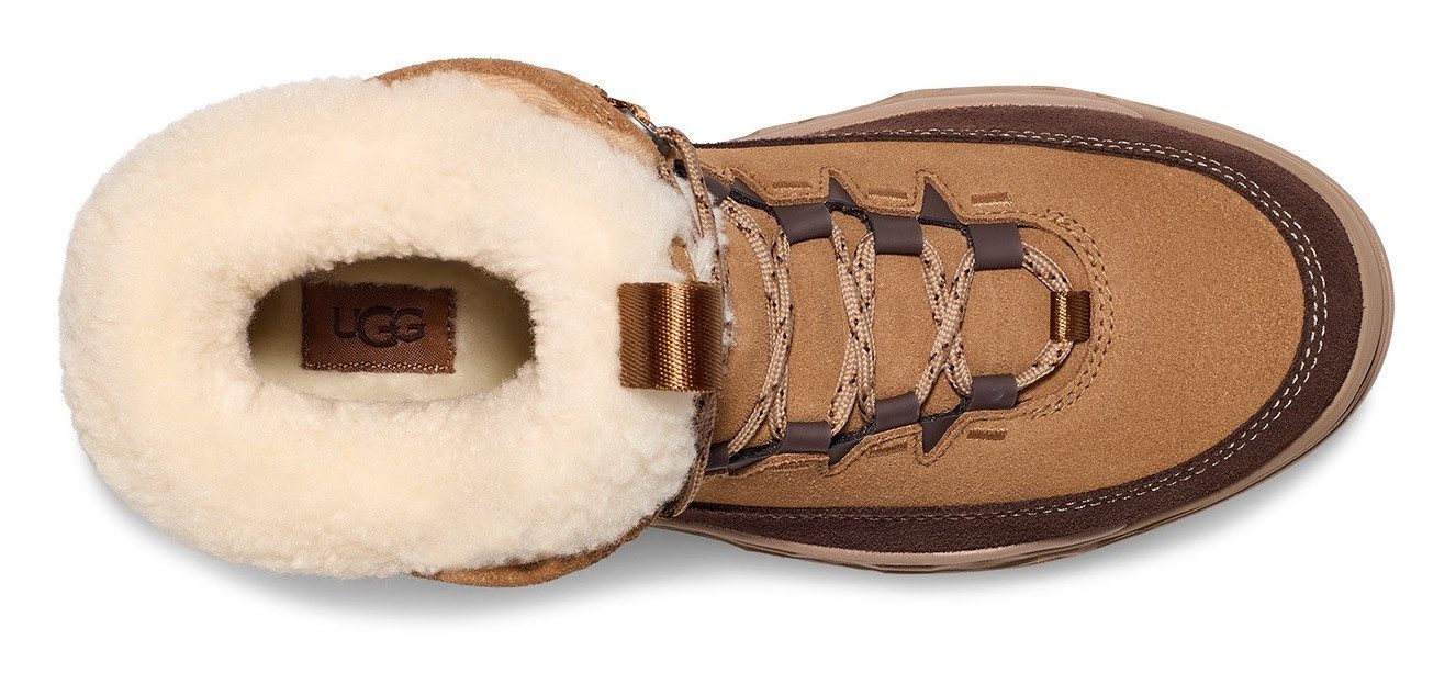 UGG Winterlaarzen TERRE TRAIL COZY LACE Plateaboots, winterlaarzen met gevoerde schacht