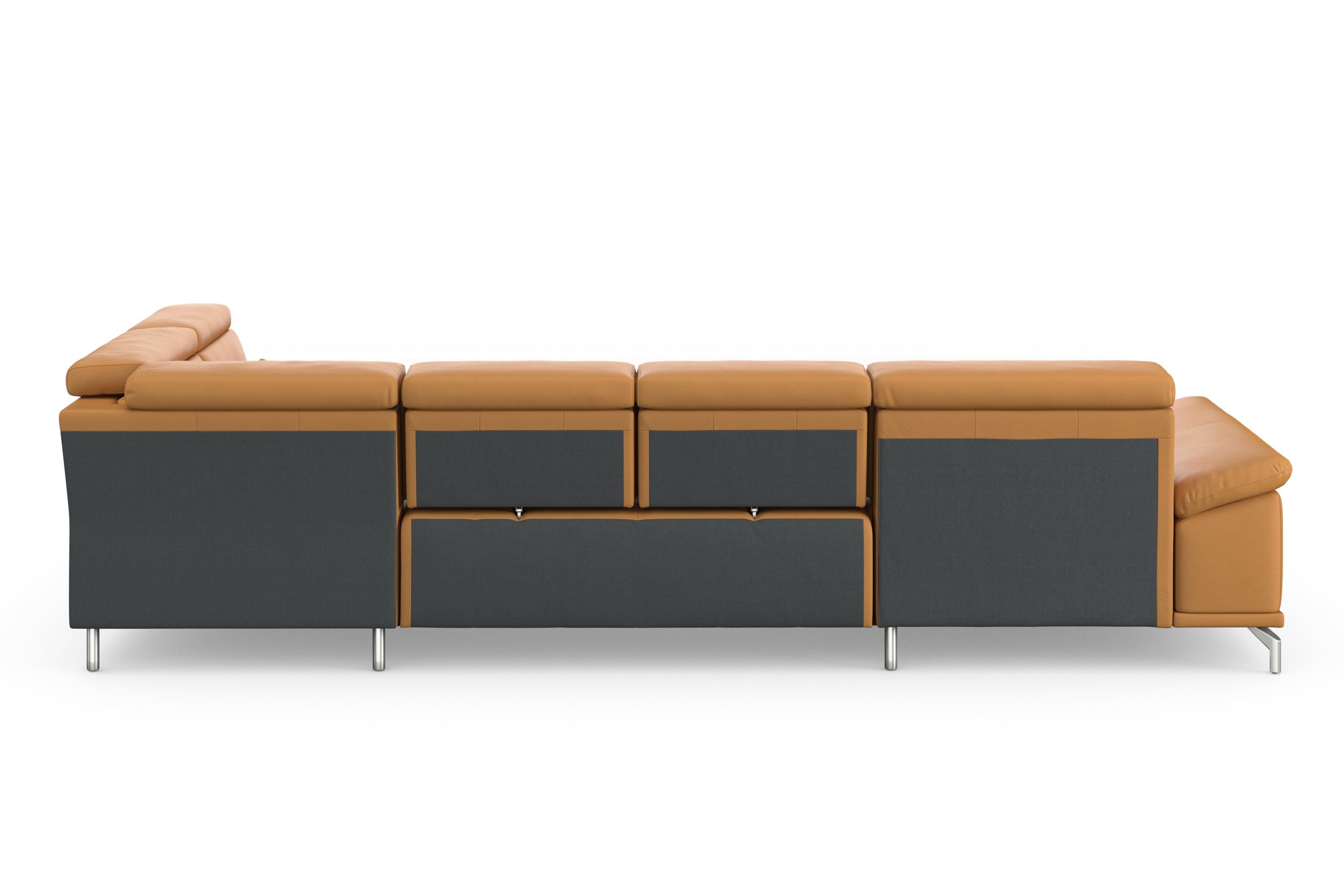 sit&more Zithoek Cabrio U-vorm, met zitdiepteverstelling, arm- en hoofdsteunverstelling
