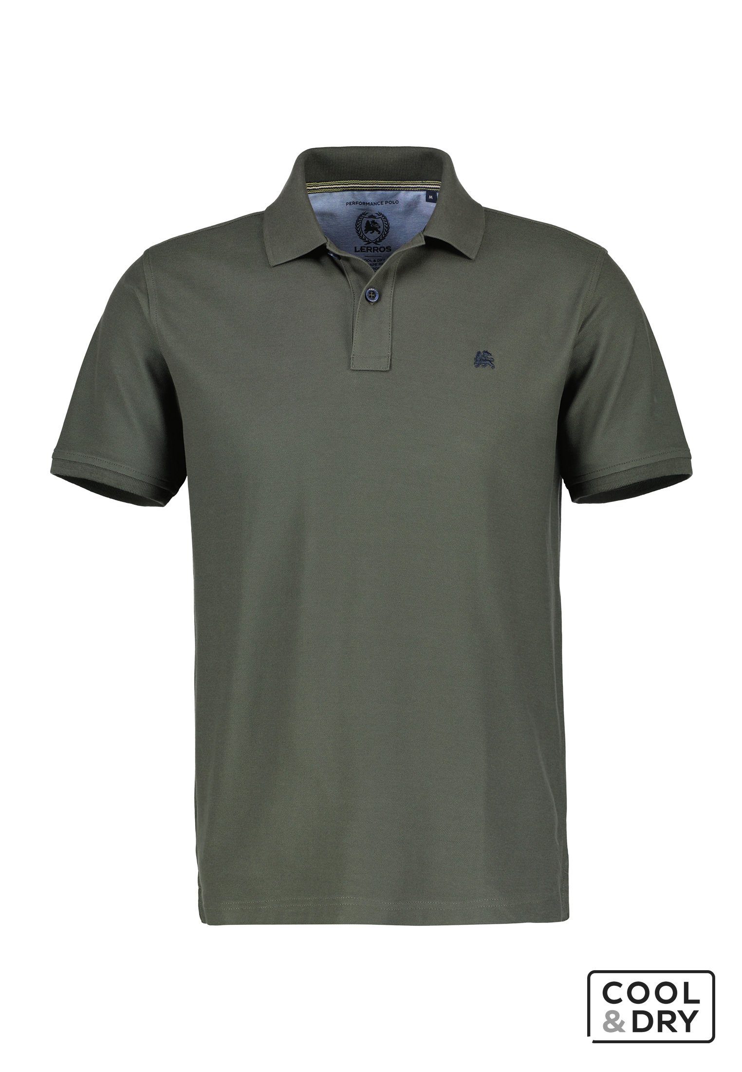 Lerros Poloshirt LERROS klassieke polostijl in *Cool & Dry* piquékwaliteit