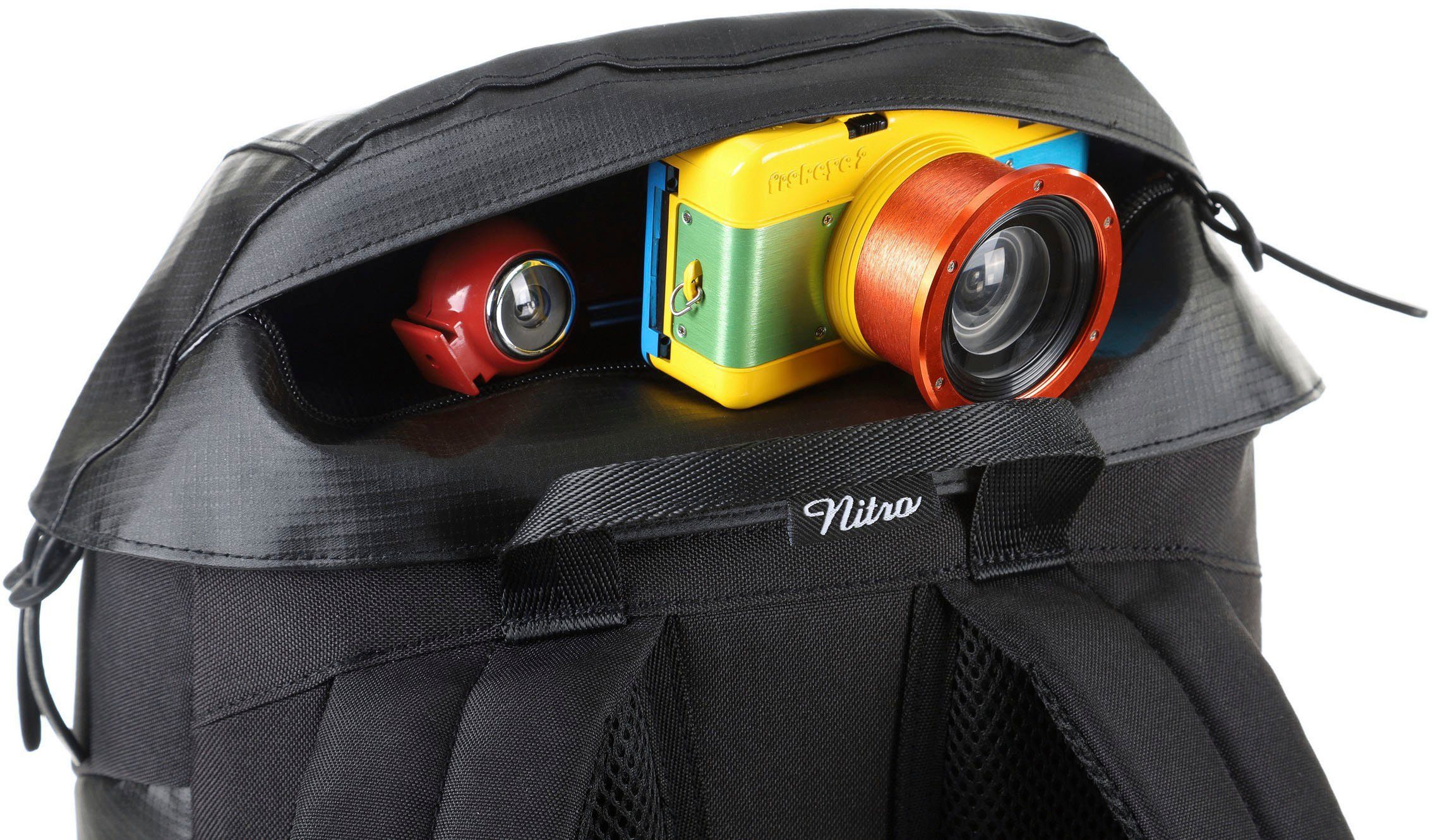 NITRO Vrijetijdsrugzak Daypacker Schoolrugzak, wandeltas of streetpack met laptopvak