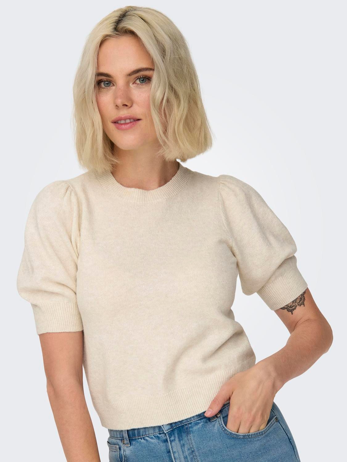 Only Gebreide trui ONLRICA LIFE 2/4 PULLOVER EX KNT