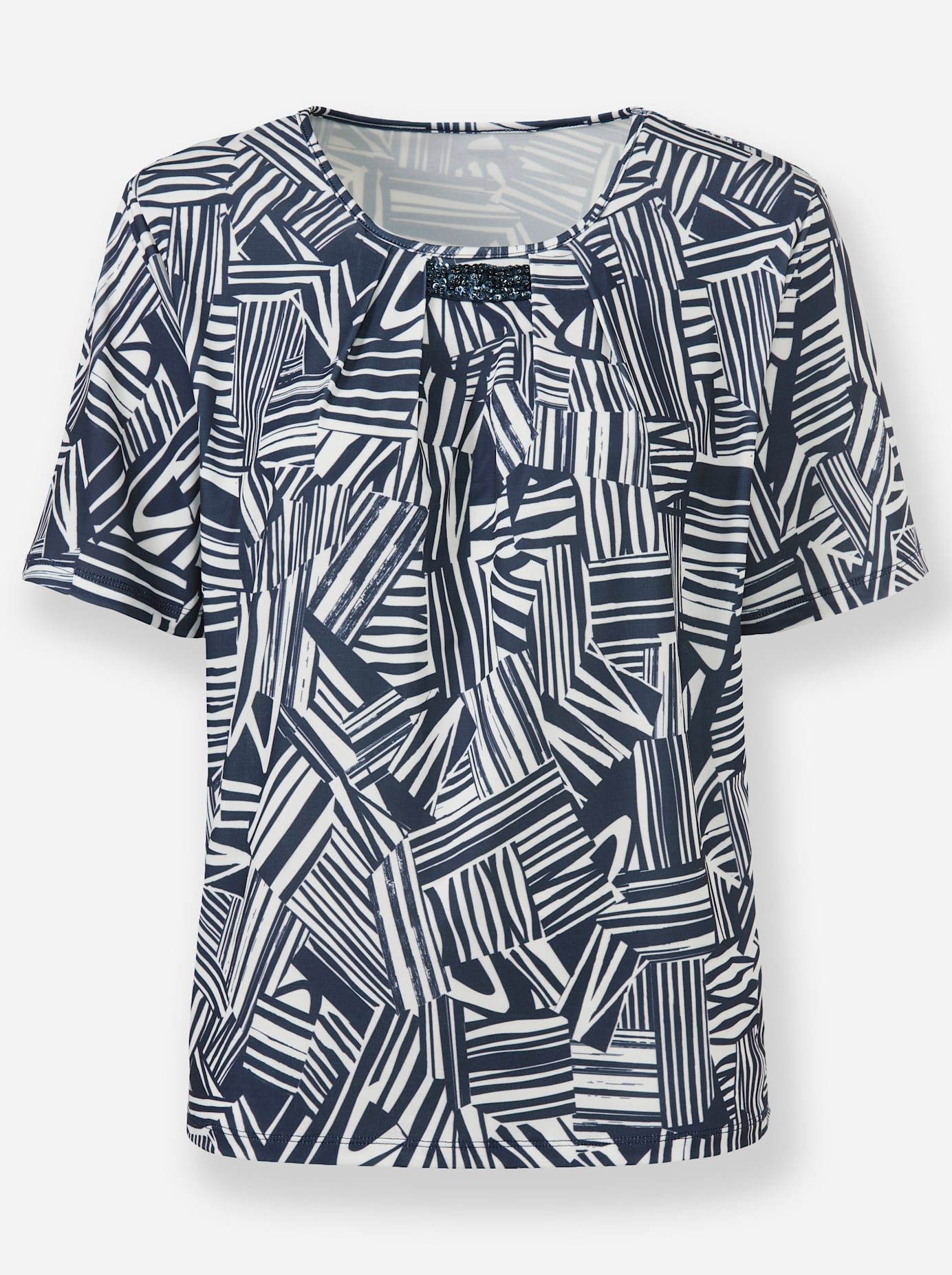 Classic Shirt met ronde hals Shirt (1-delig)