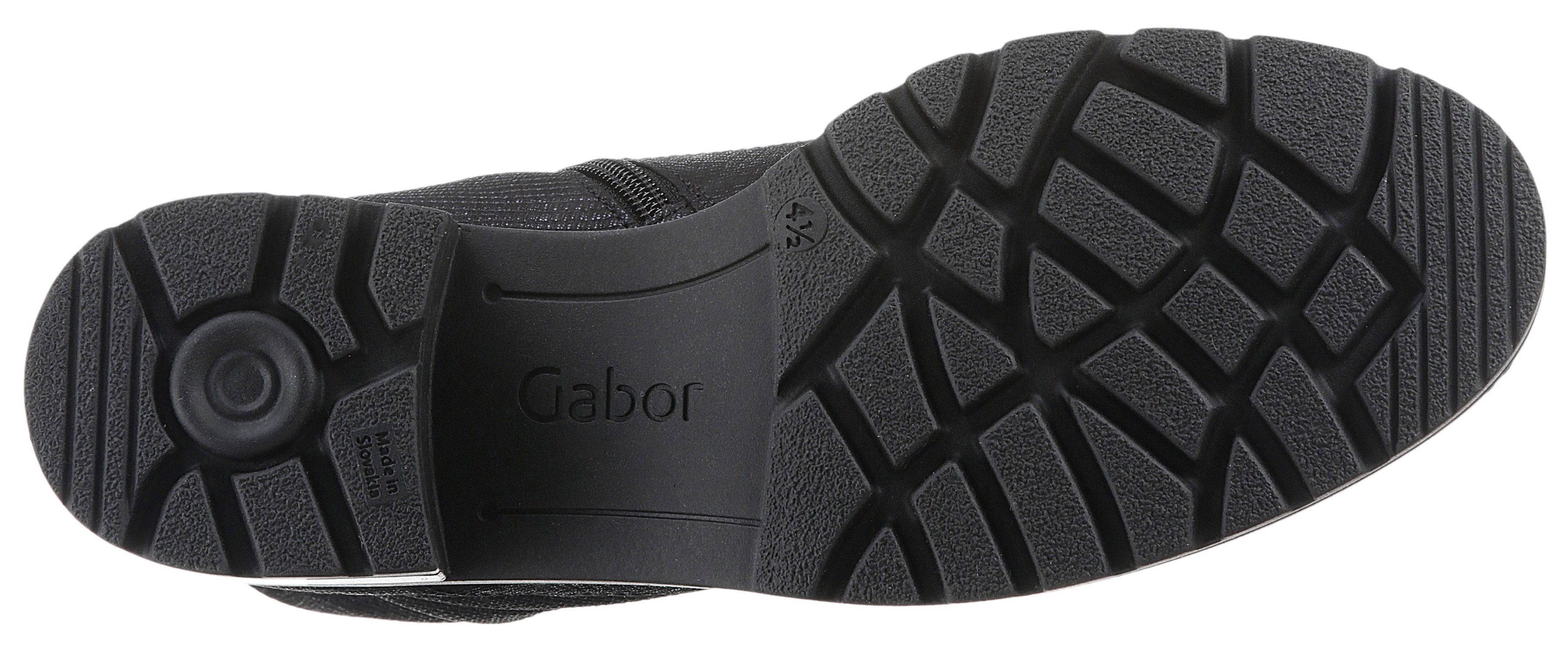 Gabor Veterschoenen Kreta blokhak, veterschoen, comfort schoen in breedte g (= breed)