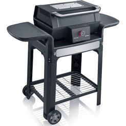 severin staande elektrische barbecue sevo gts pg 8107 snelle grill starten, safe touch-oppervlak, optioneel als tafelgrill te gebruiken zwart