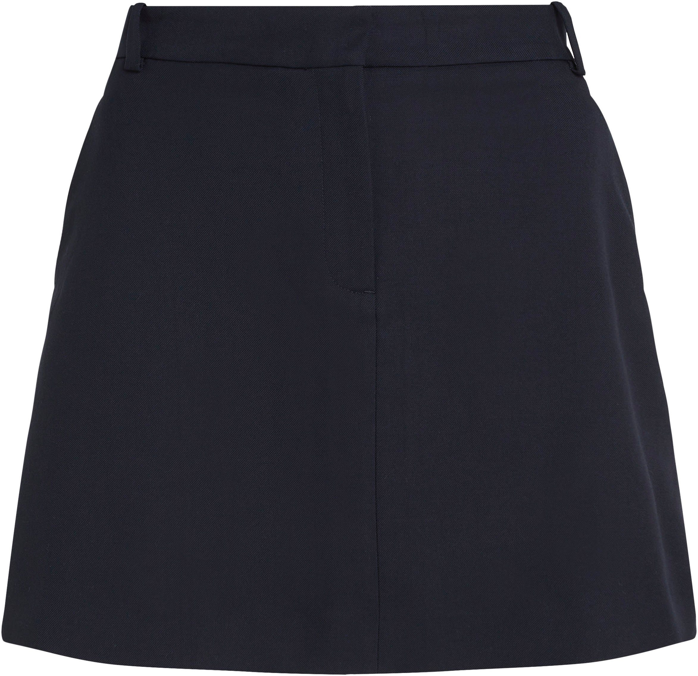 Tommy Hilfiger Minirok CORE STRAIGHT SHORT SKIRT Webrok met Tommy Hilfiger logostiksel