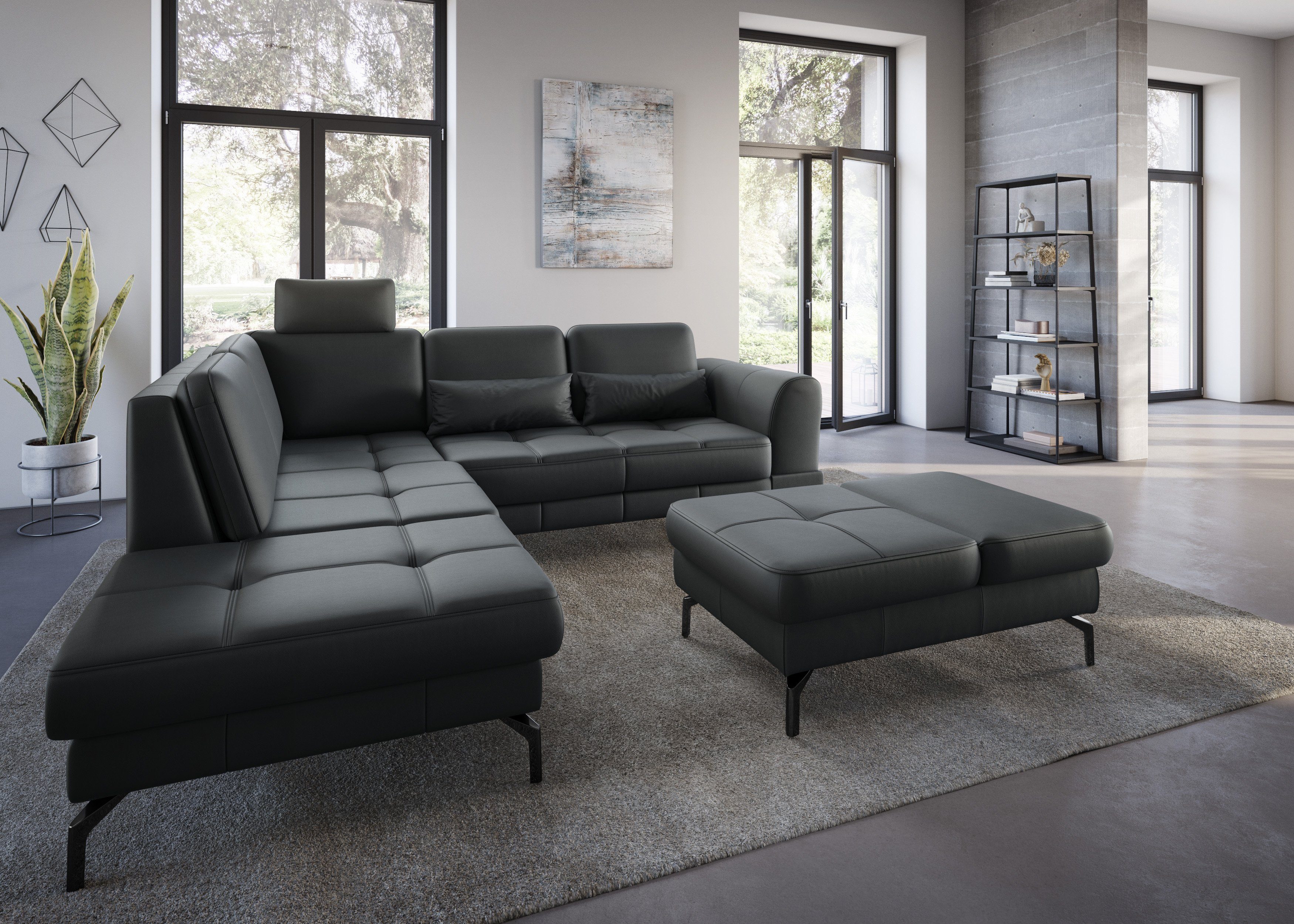 sit&more Hocker Bendigo met inklapfunctie, bodemvrijheid 15 cm, naar keuze in 2 pootkleuren