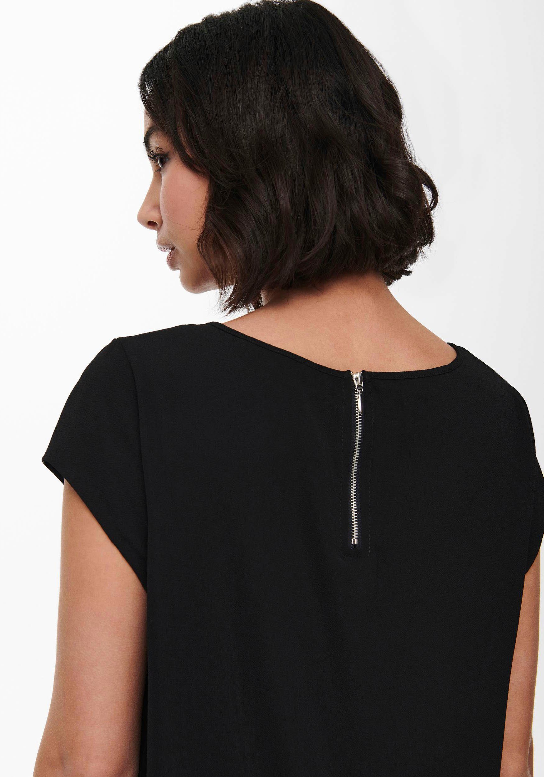 Only Blouse met korte mouwen ONLVIC S/S SOLID TOP NOOS PTM