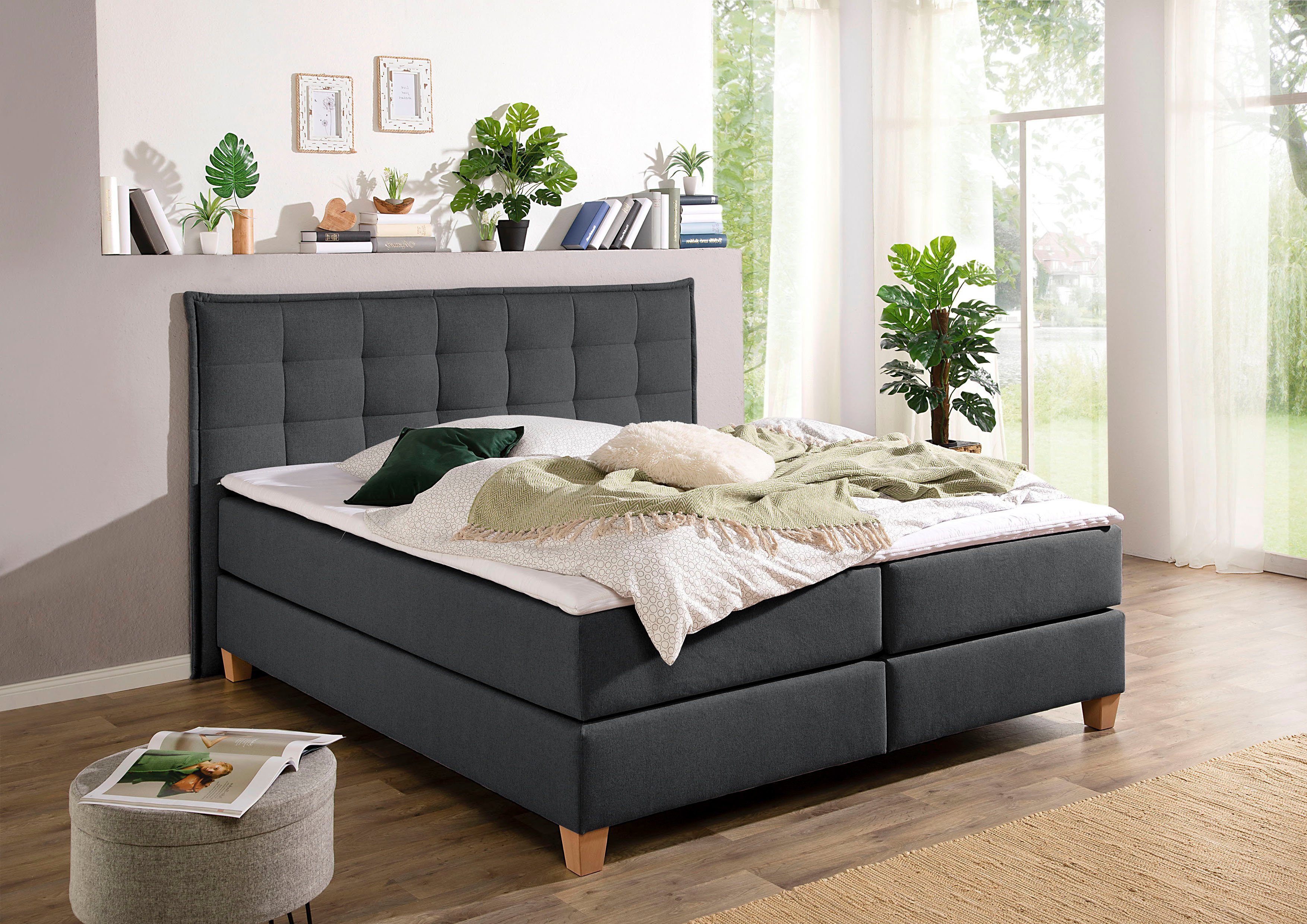 Home affaire Boxspring inclusief topmatras van comfortschuim