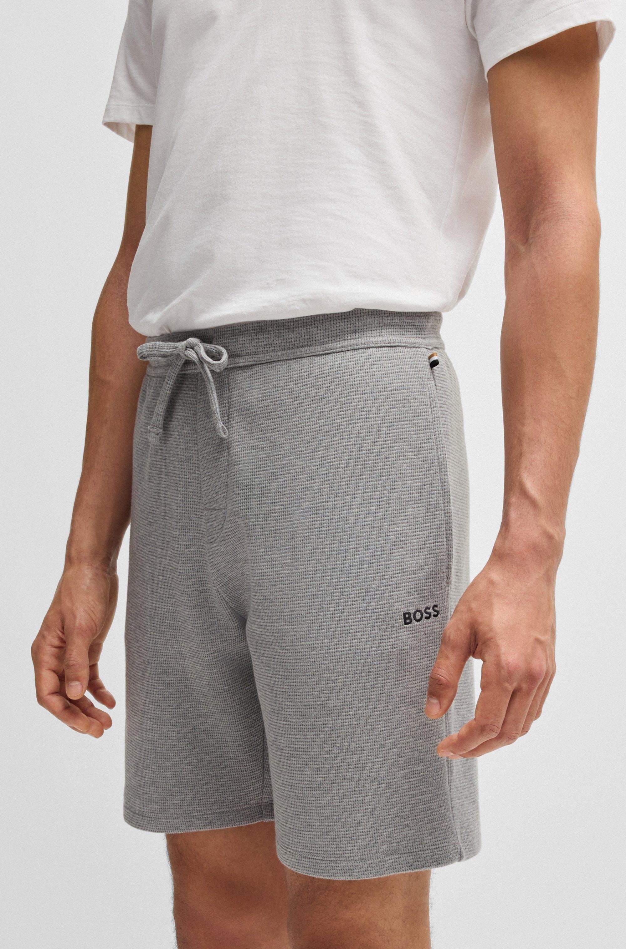 BOSS Pyjamashort Waffle Shorts
