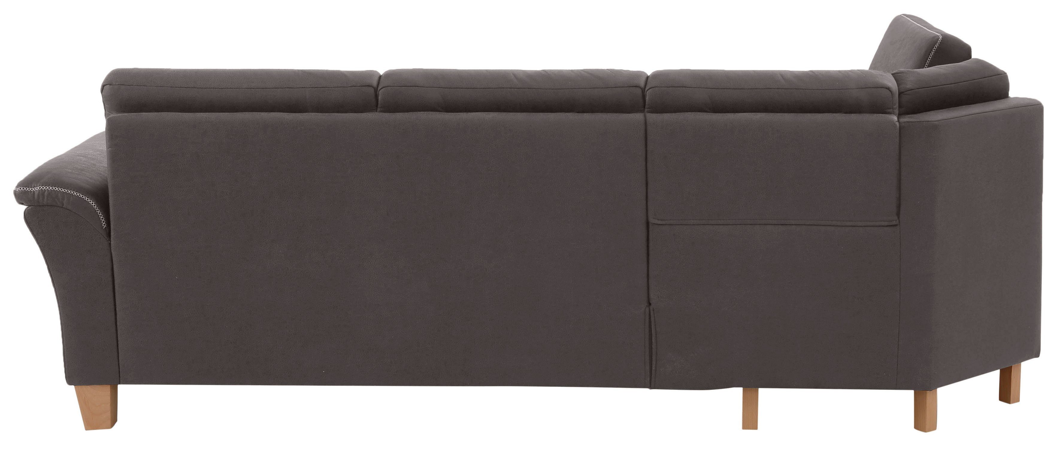 Home affaire Hoekbank Soleo L-model comfortabel door trapezehoek met relaxfunctie, ook met slaapfunctie