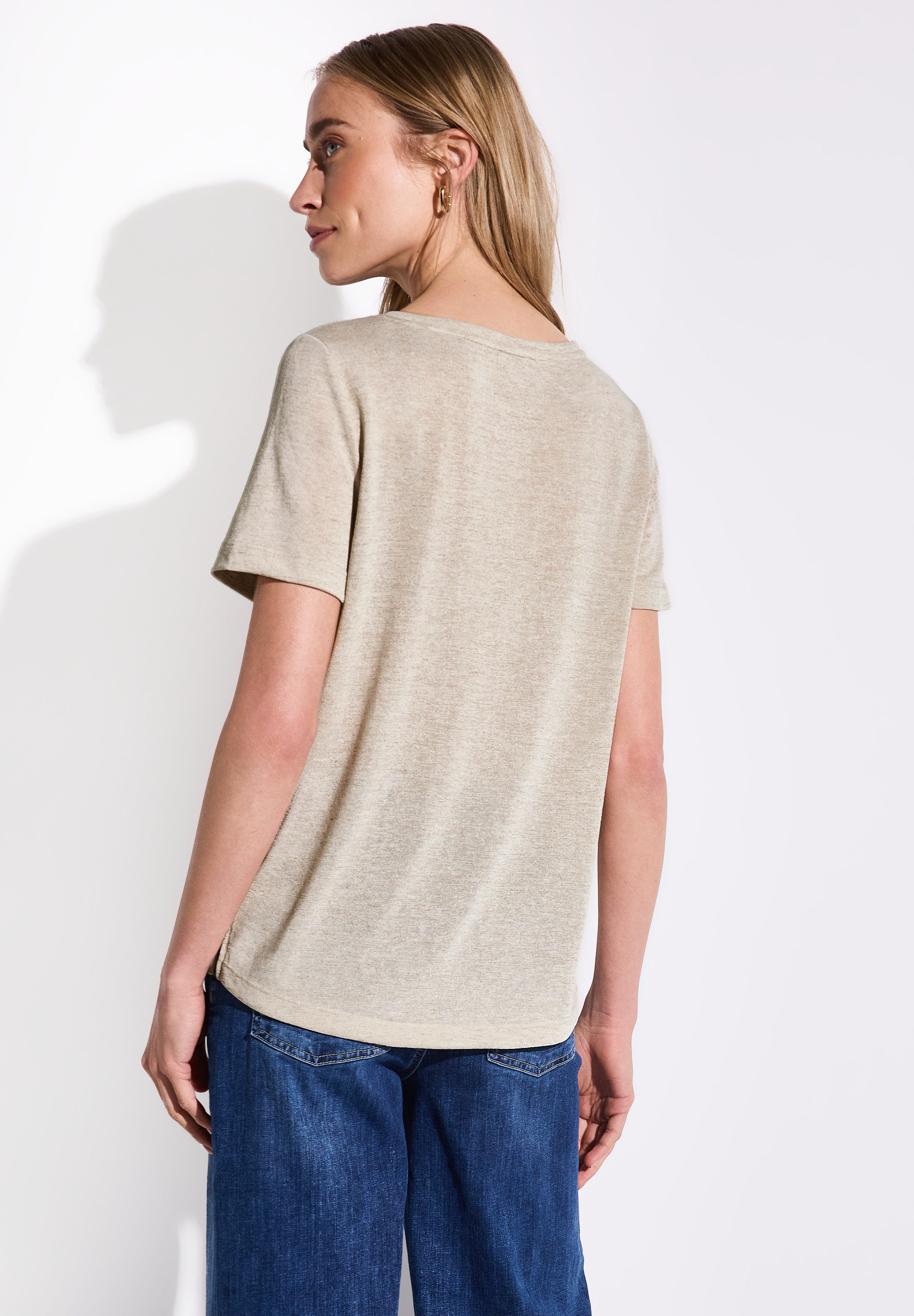 STREET ONE T-shirt met folieprint