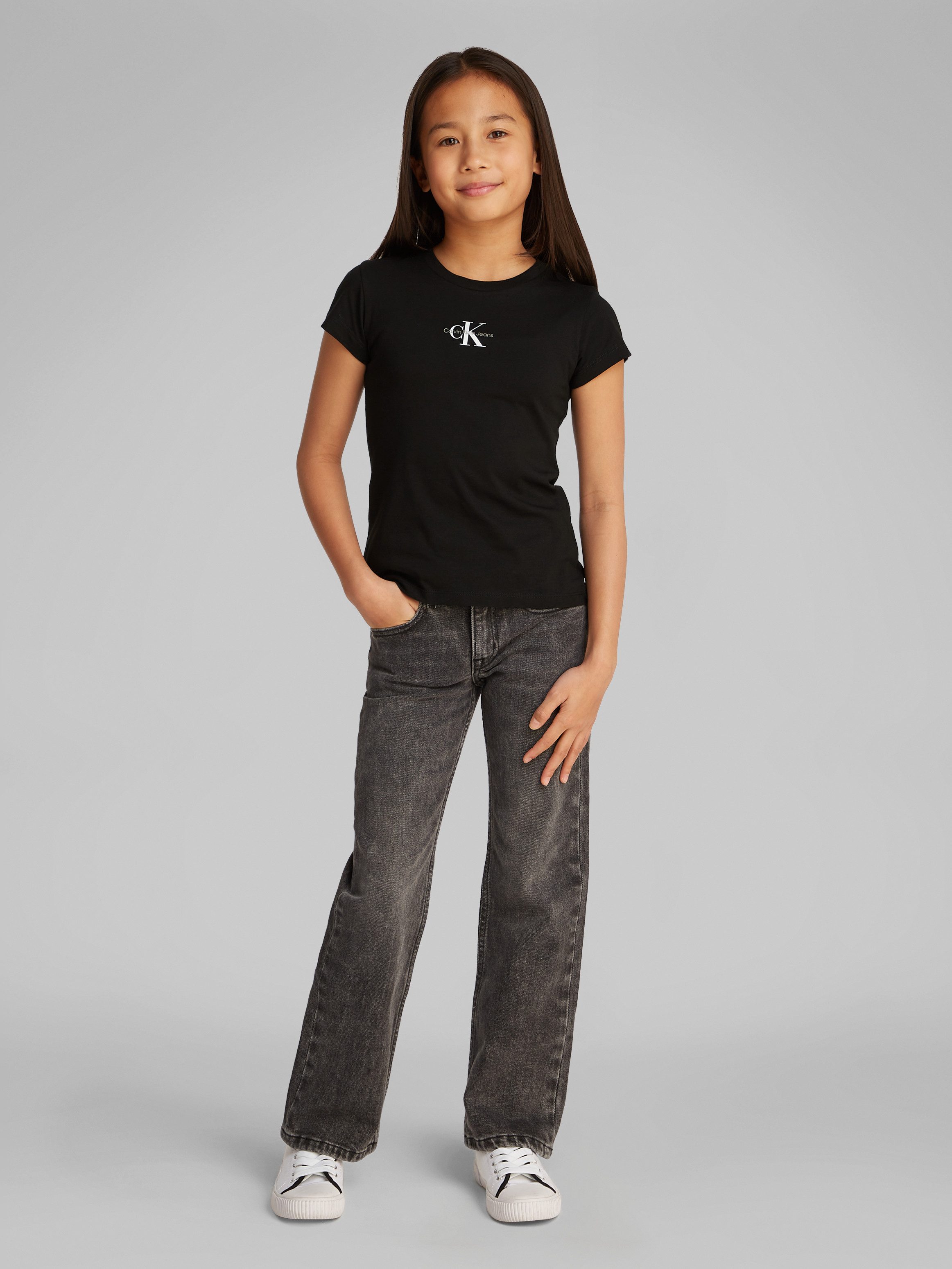 Calvin Klein T-shirt MICRO MONOGRAM TOP voor kinderen tot 16 jaar