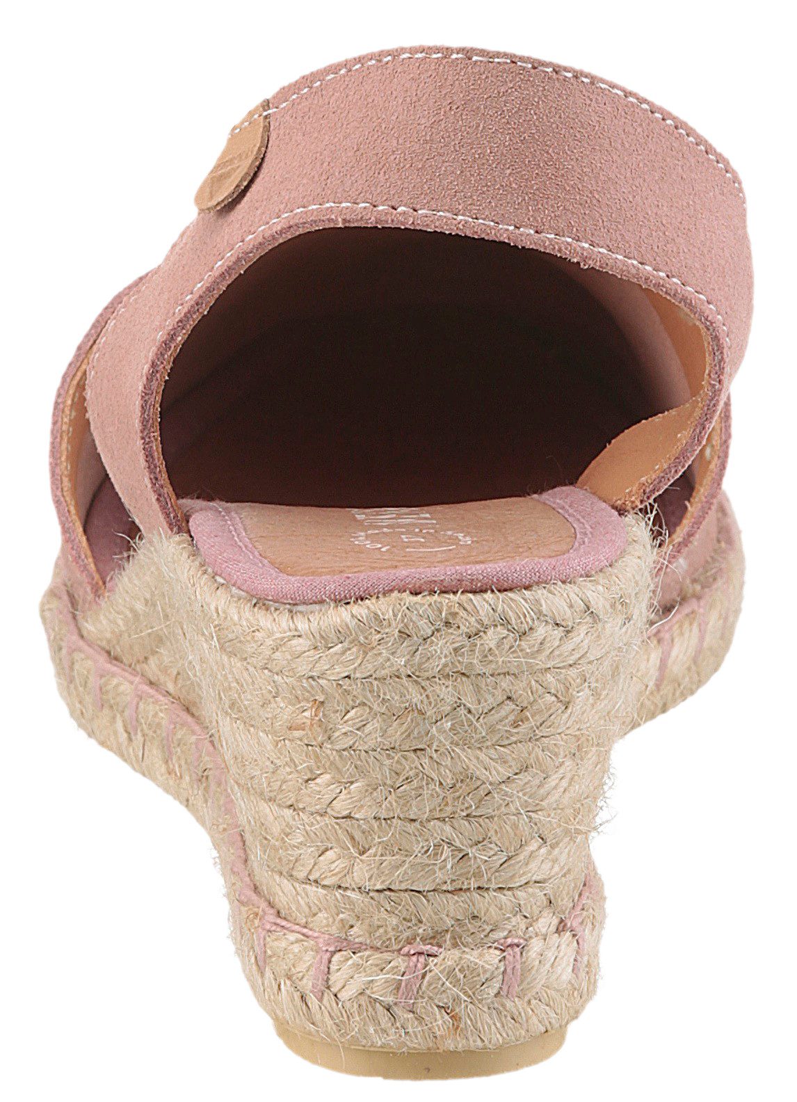 VERBENAS Sandaaltjes Maika Serraje zomerschoen, sandaal, sleehak, met jute bekleding